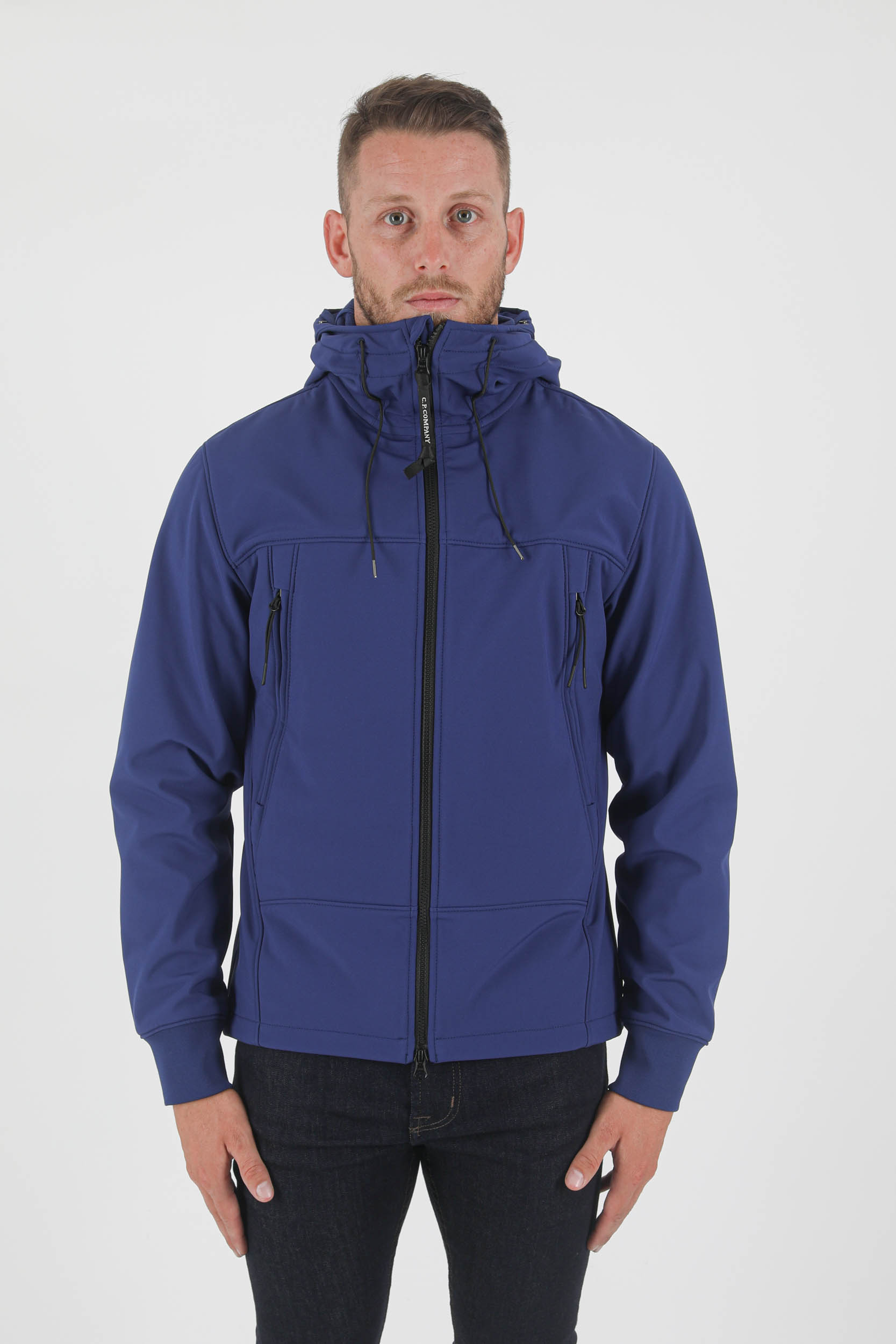 BLOUSON SOFT SHELL-R C.P COMPANY LUNETTE BLEU W002A-878