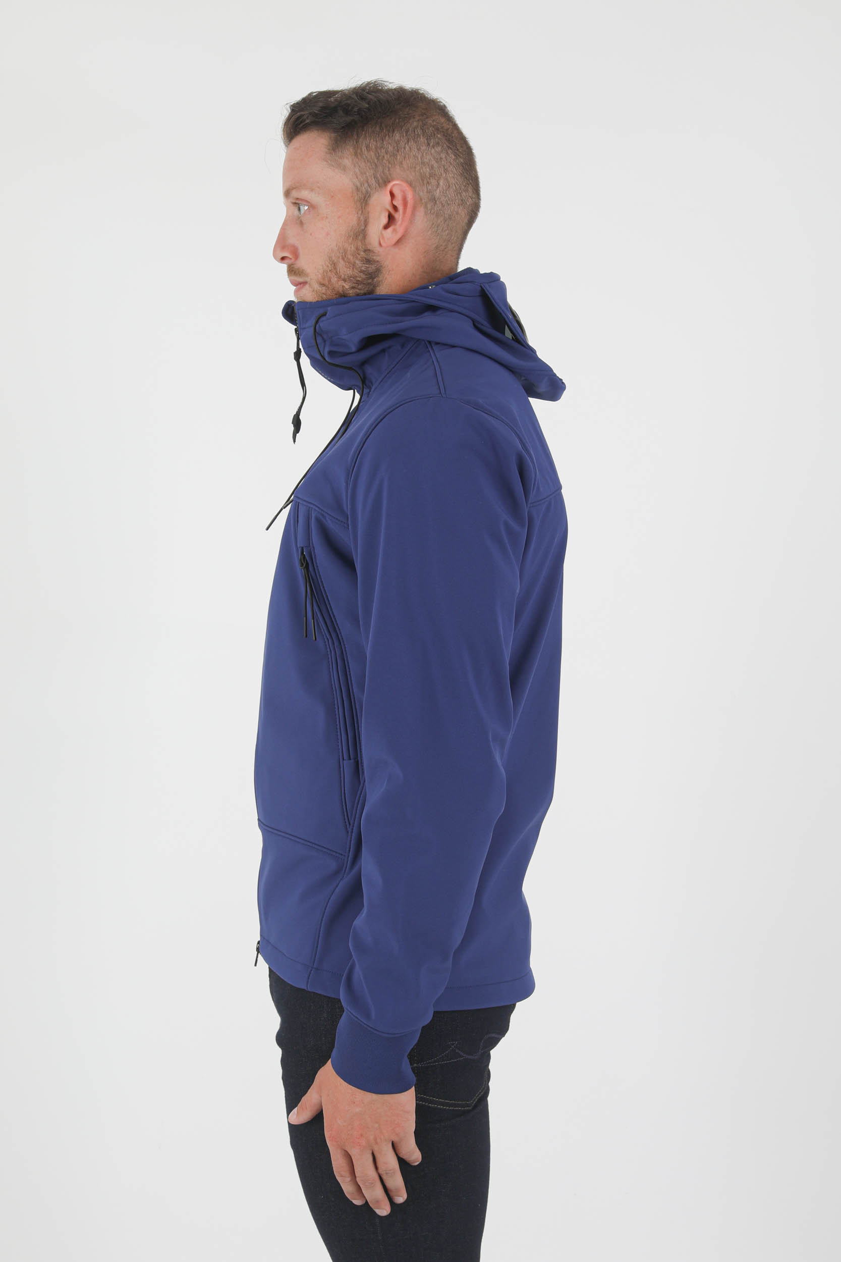 BLOUSON SOFT SHELL-R C.P COMPANY LUNETTE BLEU W002A-878