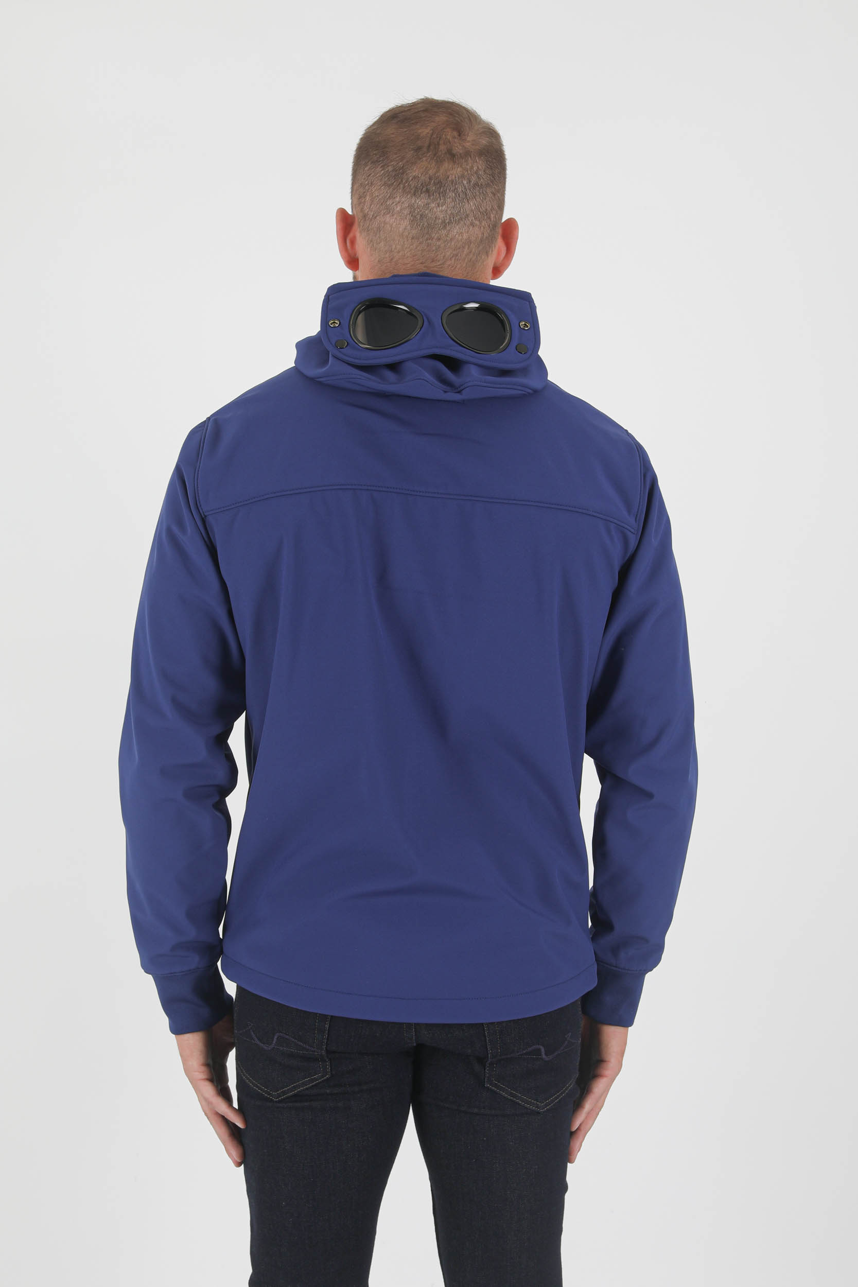 BLOUSON SOFT SHELL-R C.P COMPANY LUNETTE BLEU W002A-878