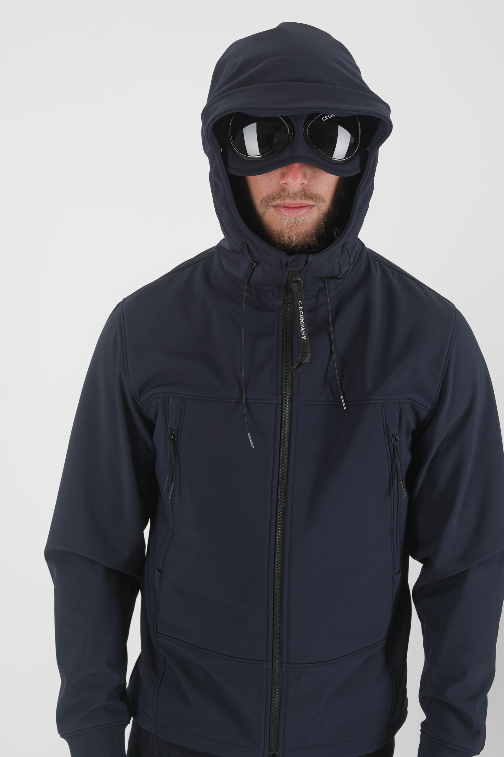BLOUSON SOFT SHELL-R C.P COMPANY LUNETTE MARINE --W002A-888