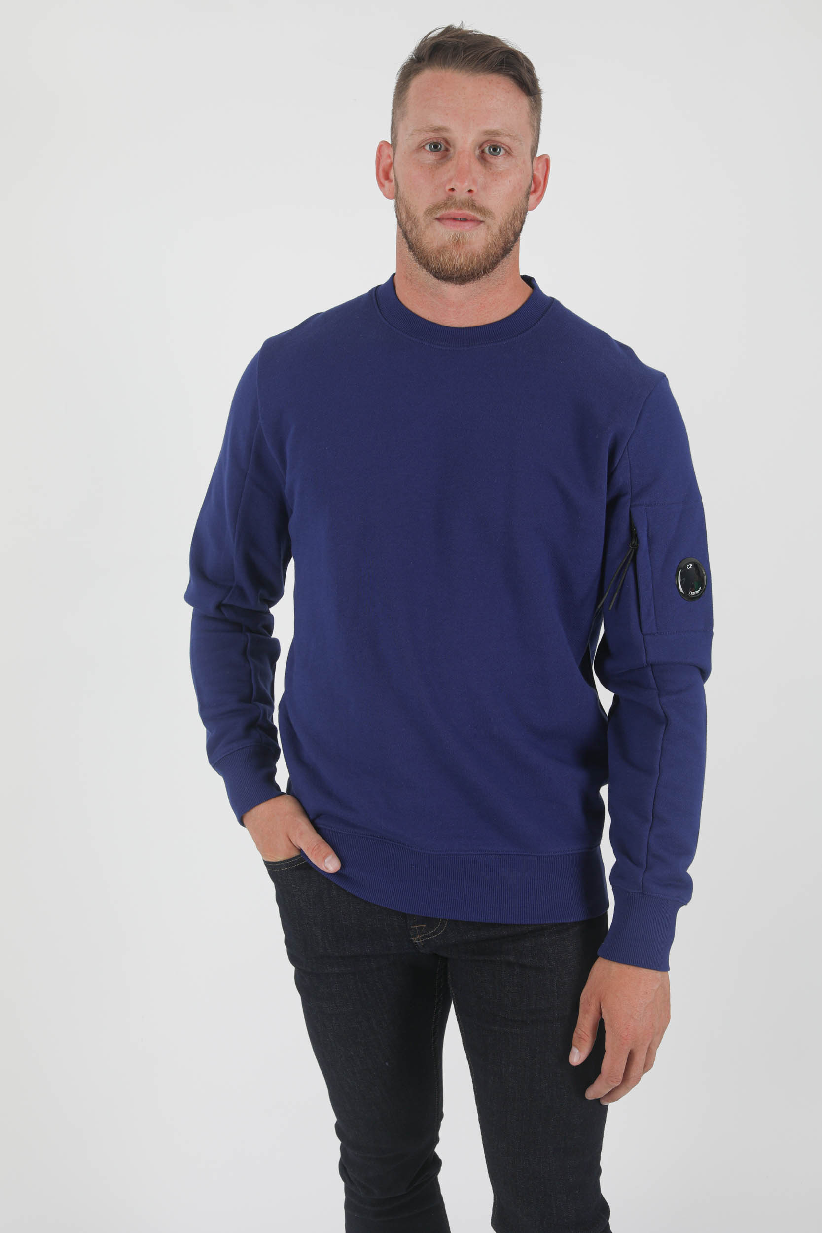 SWEAT COL ROND C.P COMPANY BLEU S055A-878