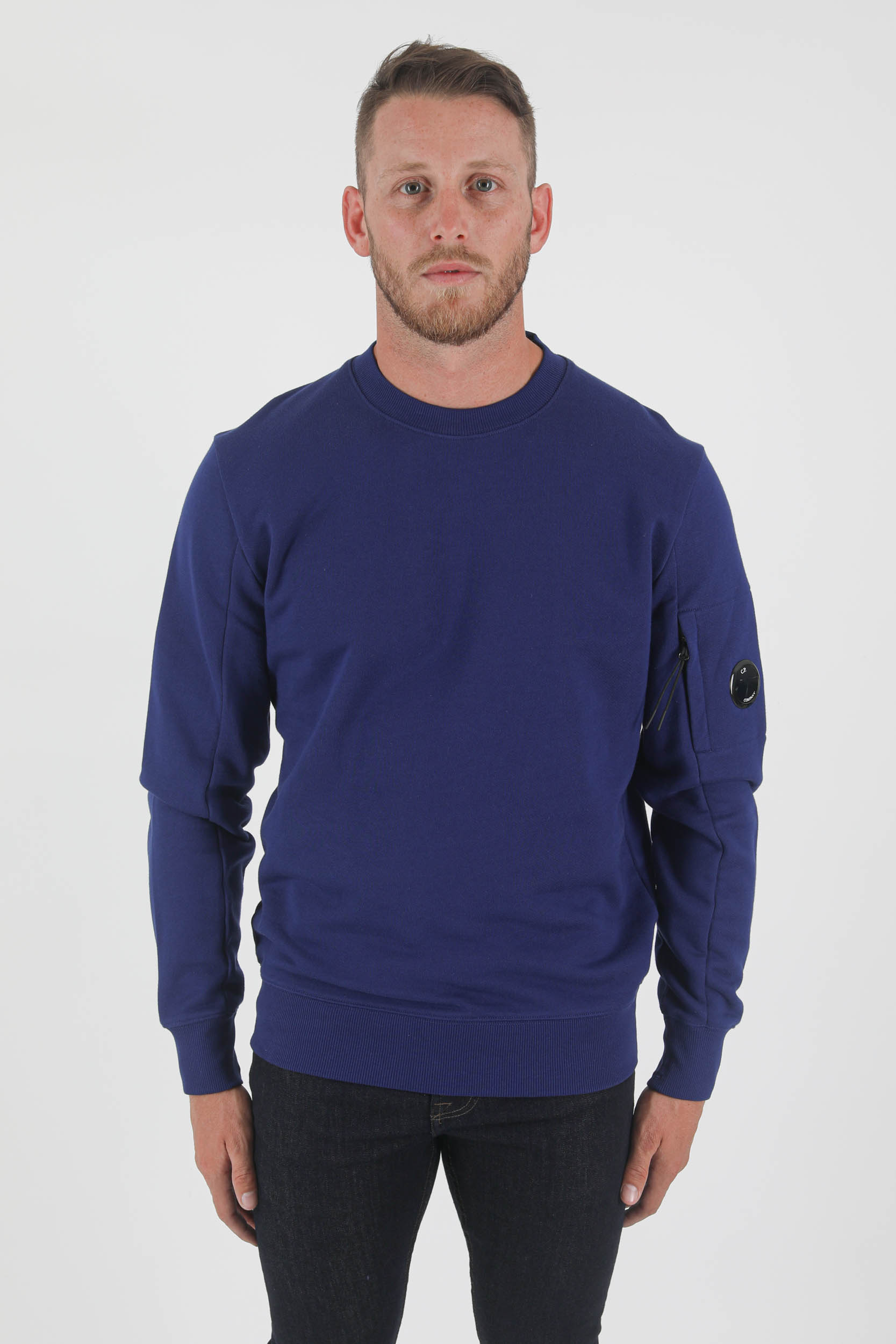 SWEAT COL ROND C.P COMPANY BLEU S055A-878