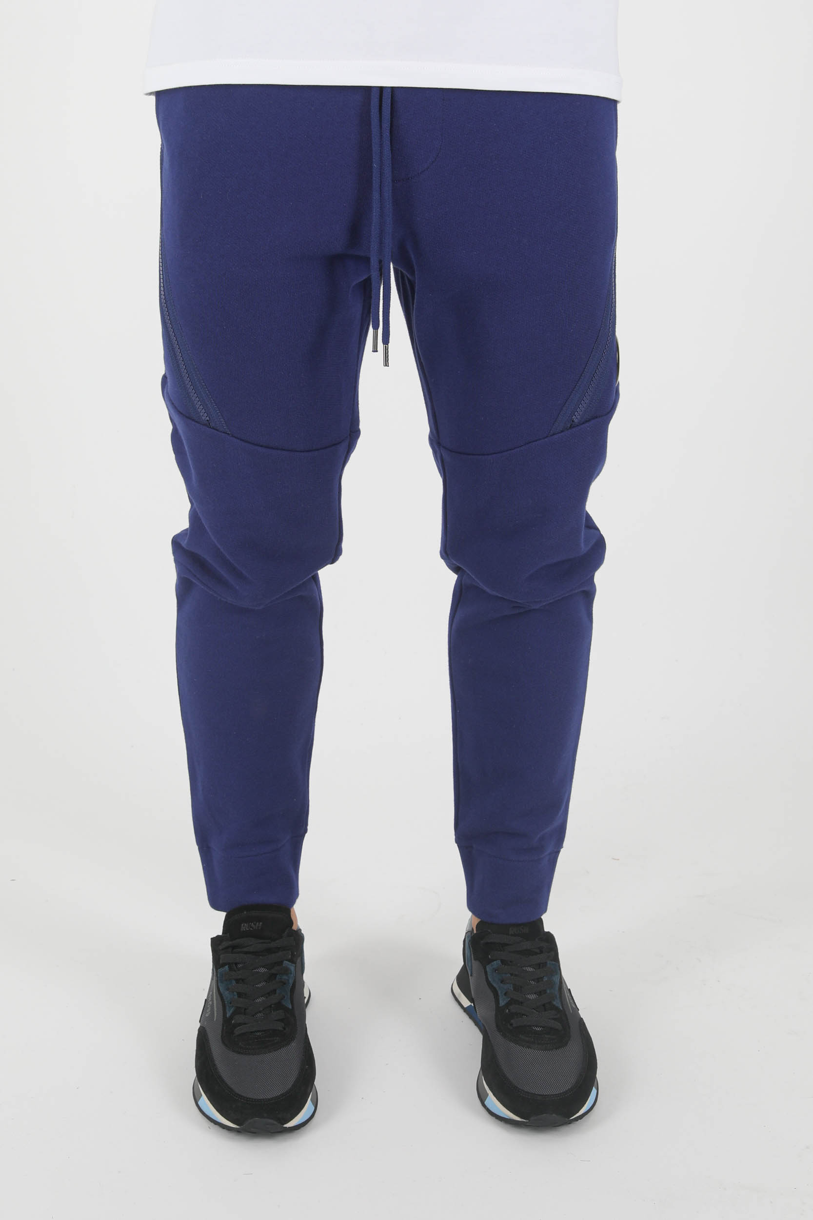 BAS DE JOGGING C.P COMPANY ZIPPE BLEU P061A-878