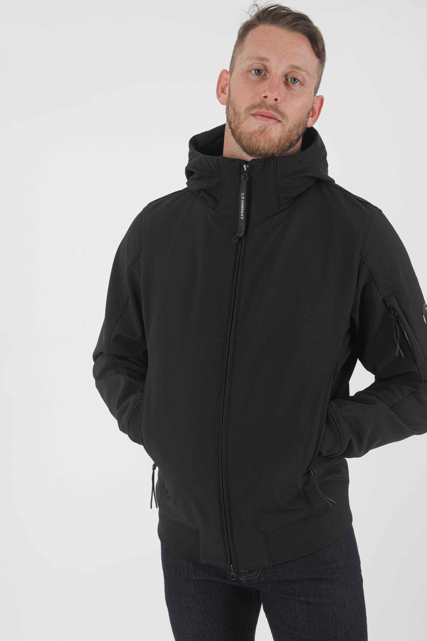 BLOUSON SOFT SHELL-R C.P COMPANY HUBLOT NOIR W003A-999