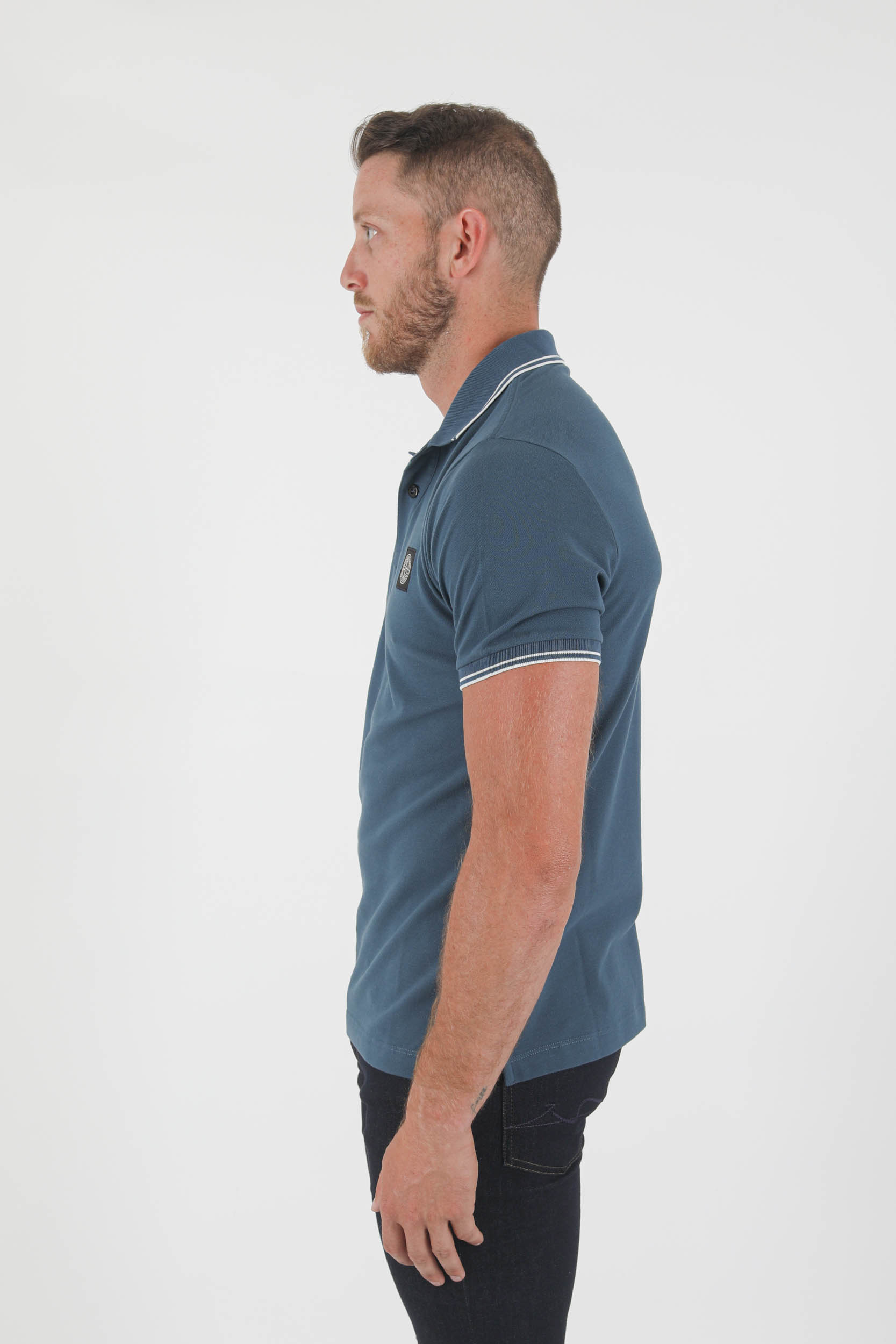 POLO STONE ISLAND BLEU PETROLE 751522S18-V0023