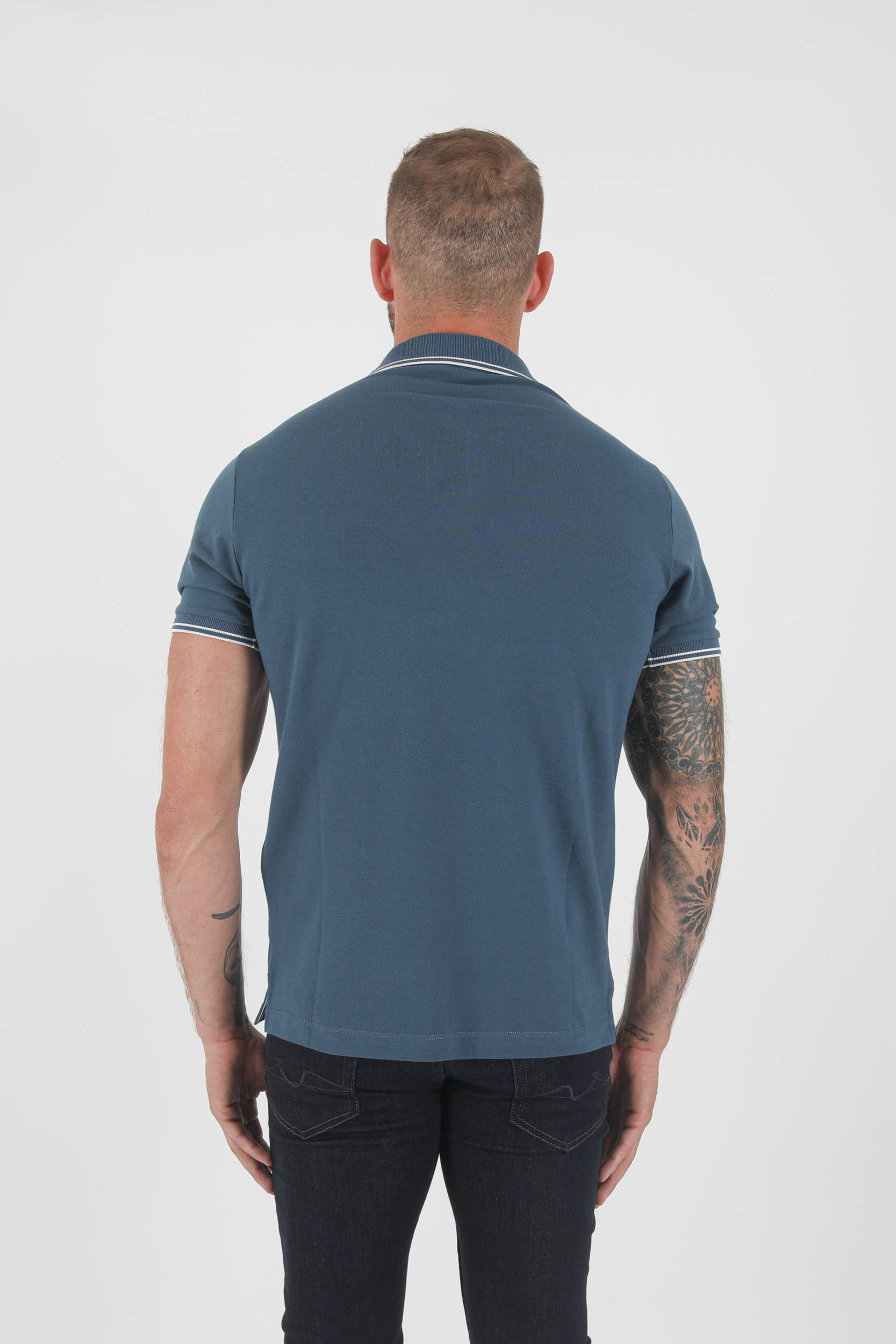 POLO STONE ISLAND BLEU PETROLE 751522S18-V0023