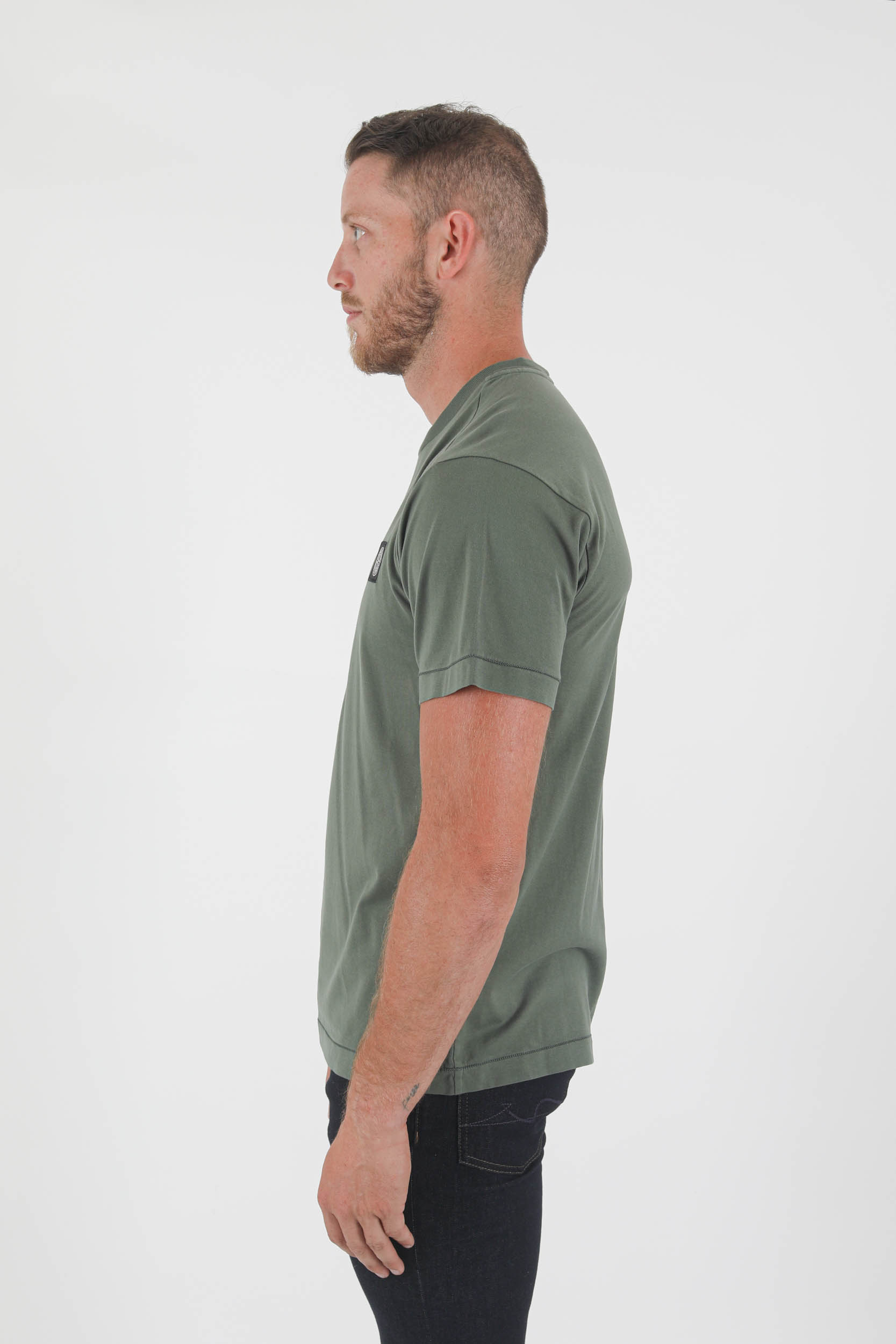 T-SHIRT STONE ISLAND KAKI 751524113-V0055