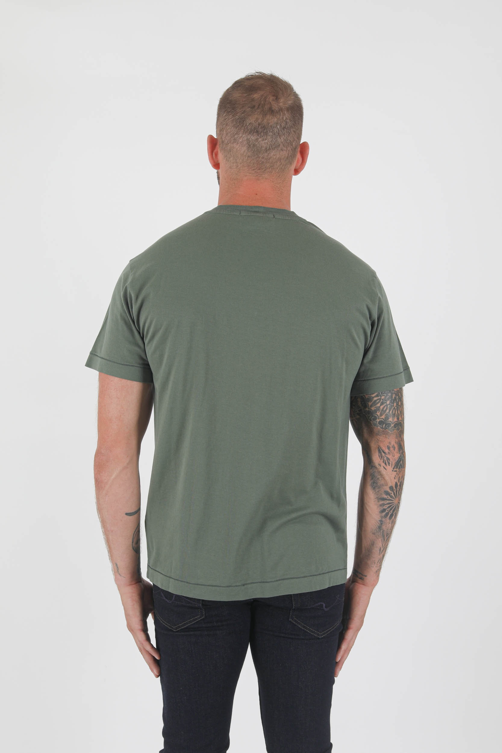 T-SHIRT STONE ISLAND KAKI 751524113-V0055