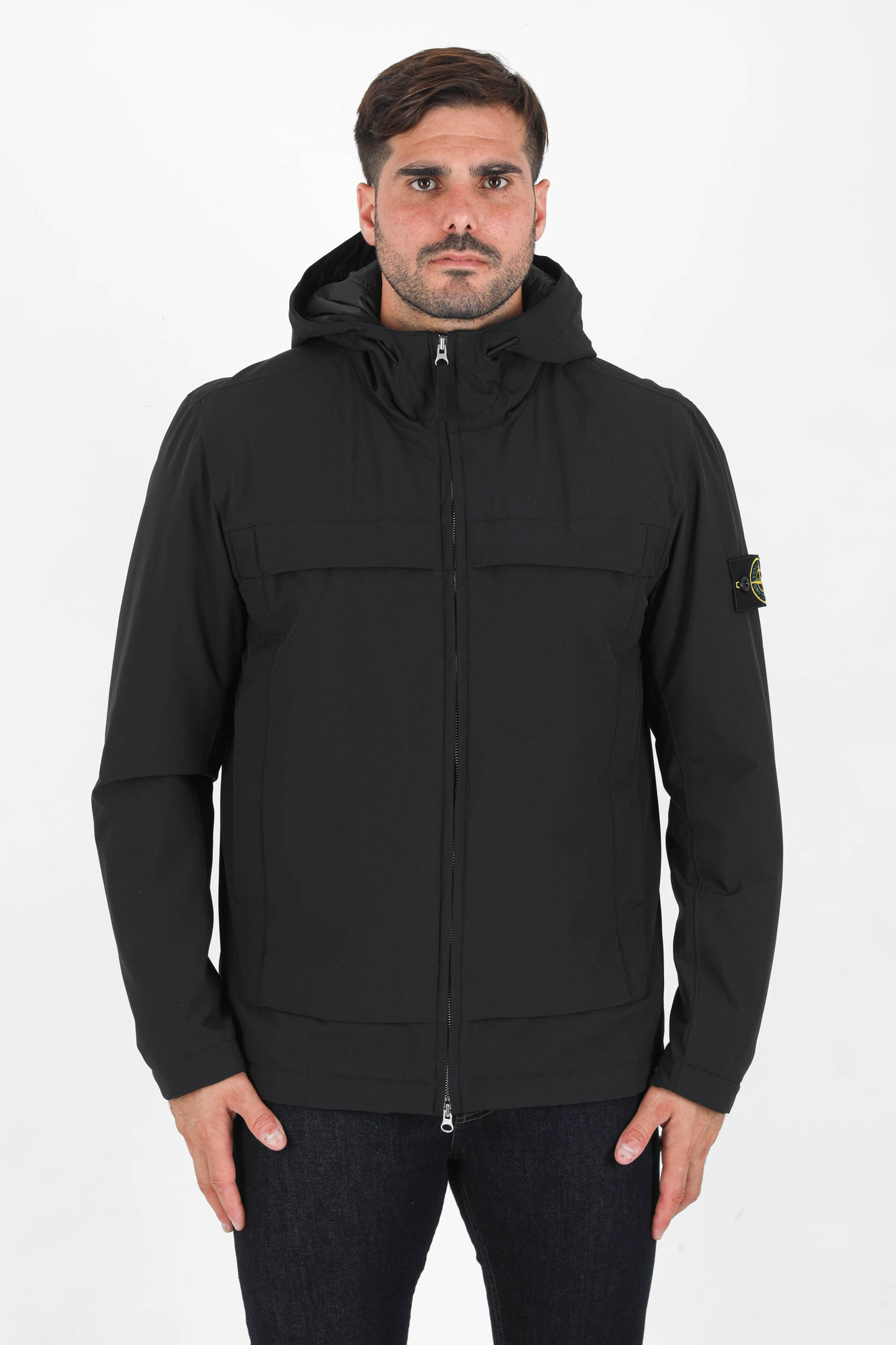 BLOUSON STONE ISLAND PRIMALOFT NYLON MAT NOIR 751541427-V0029