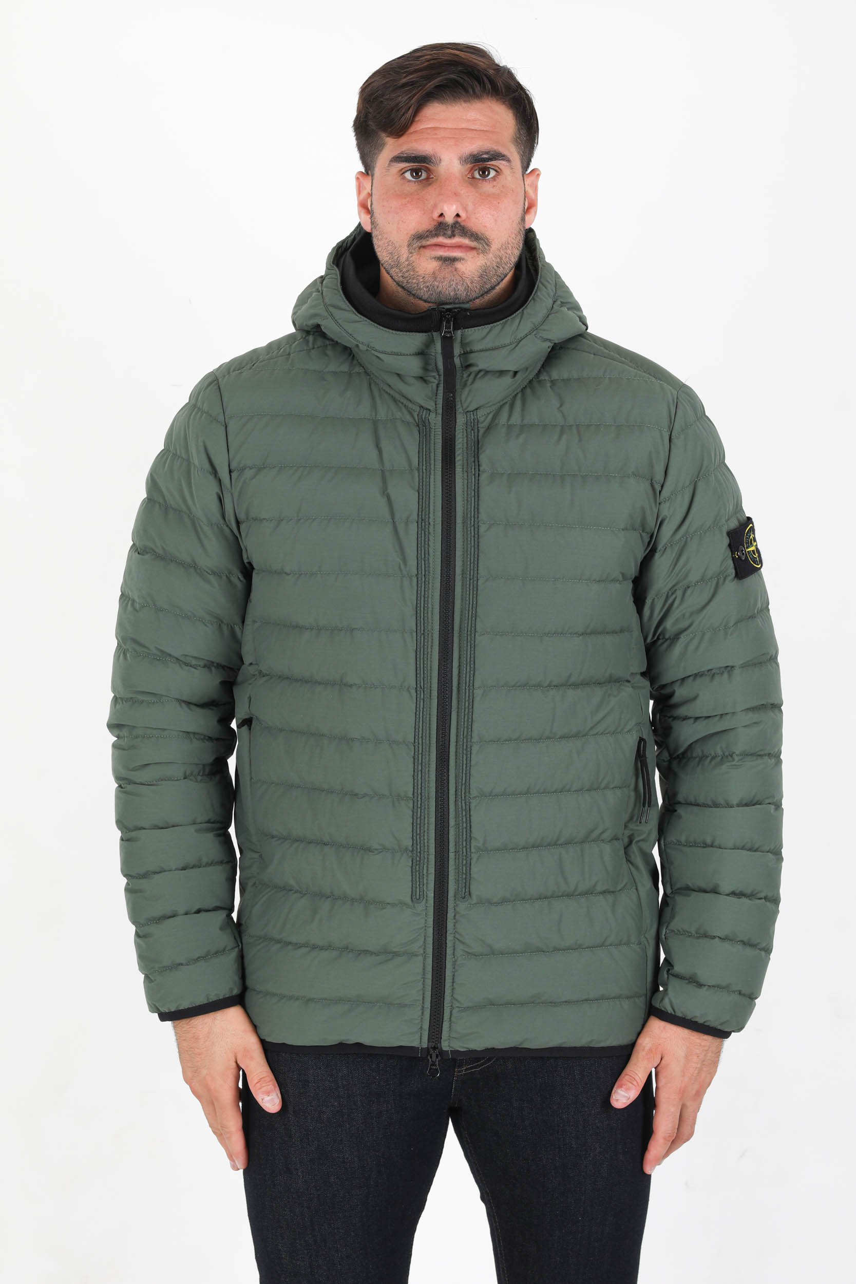 BLOUSON MATELASSE STONE ISLAND KAKI 751542725-V0055