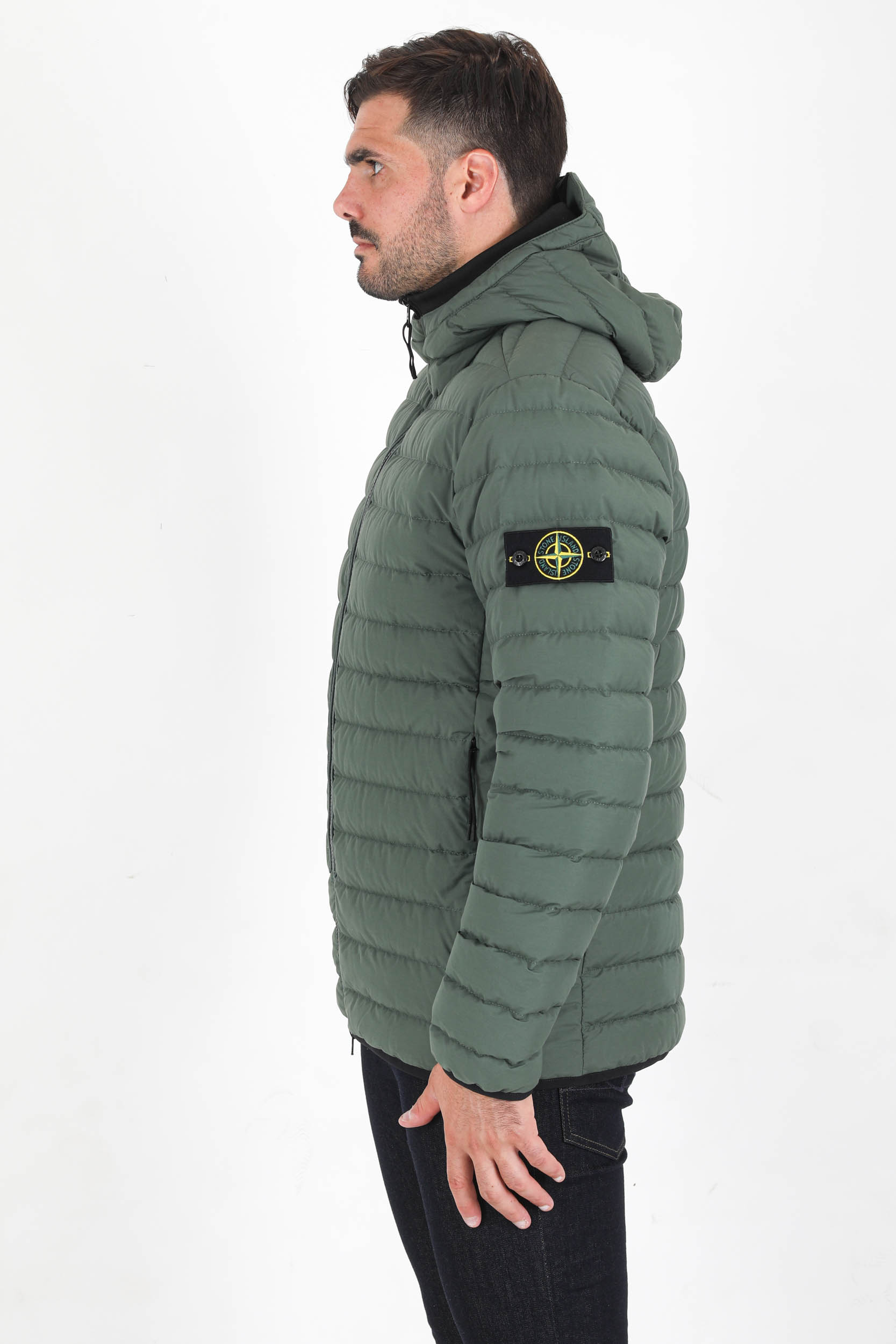 BLOUSON MATELASSE STONE ISLAND KAKI 751542725-V0055
