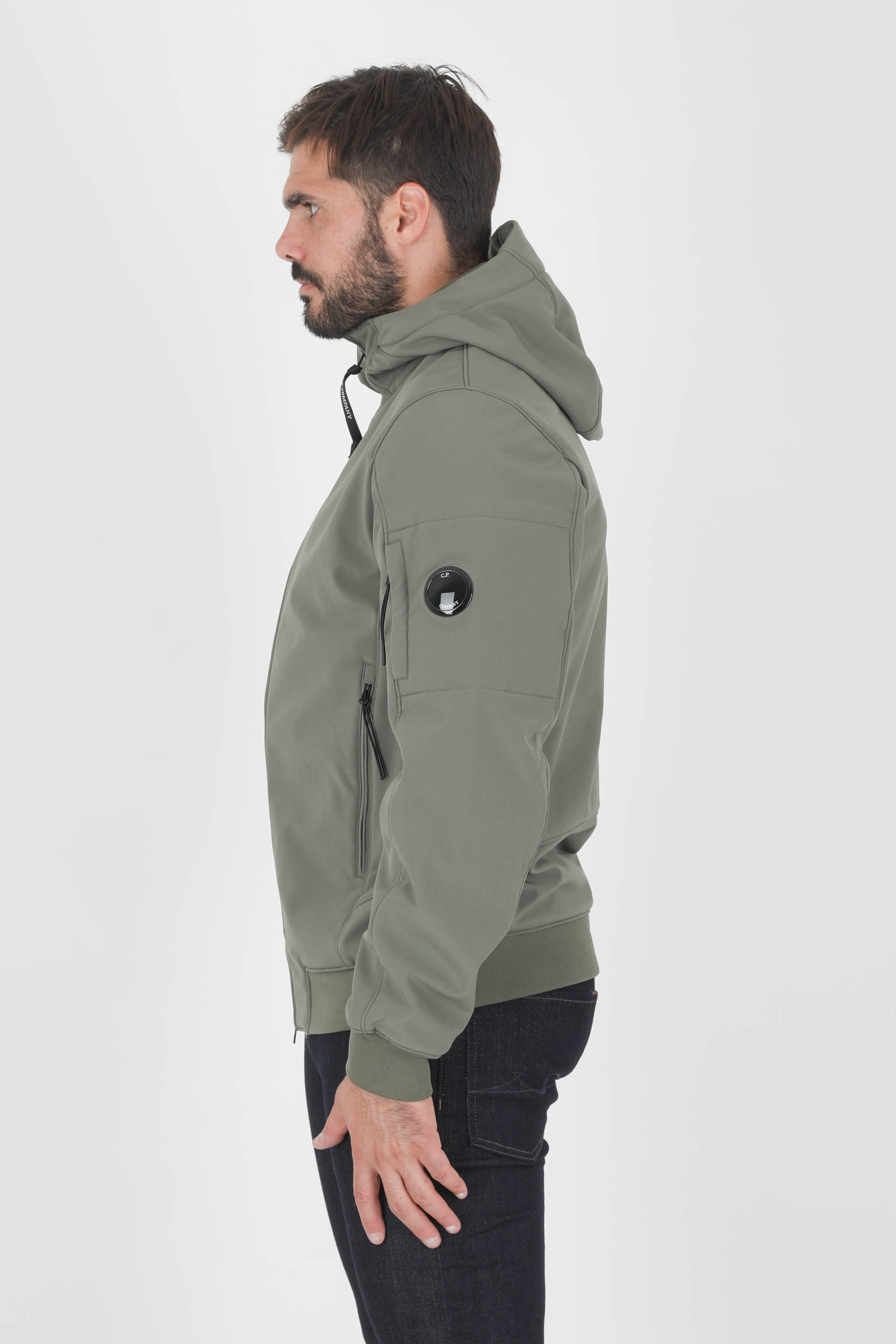 BLOUSON SOFT SHELL-R KAKI CP COMPANY W003A-665