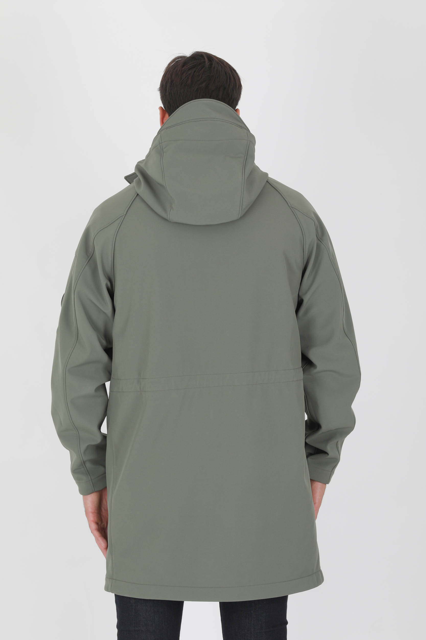 VESTE LONGUE SOFT SHELL-R KAKI CP COMPANY W105A-665