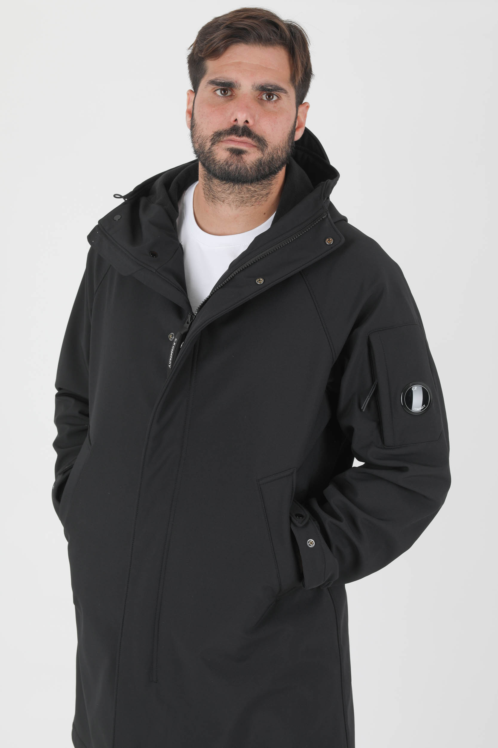 BLOUSON SOFT SHELL-R NOIRE CP COMPANY W105A-999