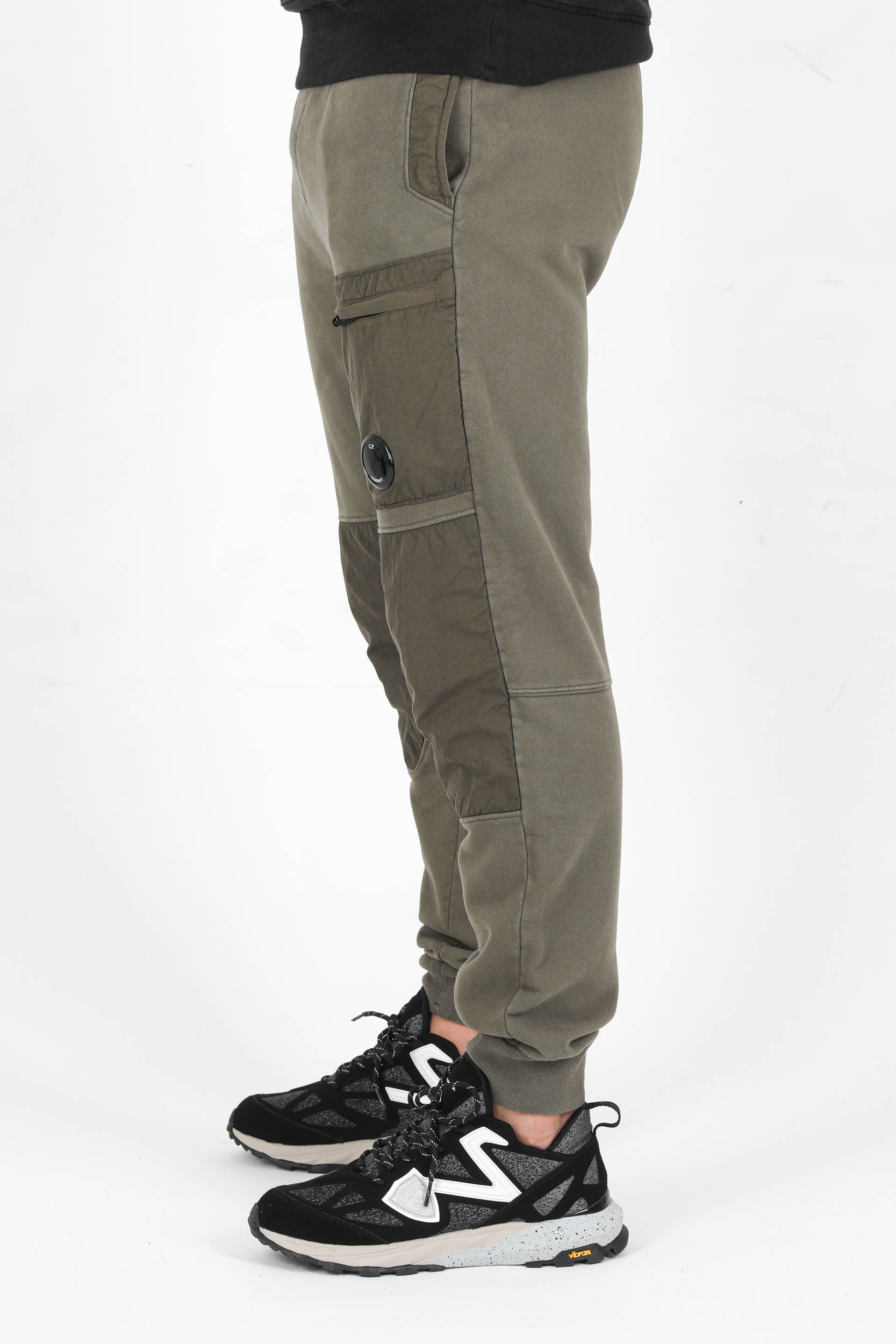 BAS DE JOGGING BI MATIERE C.P COMPANY KAKI P348A-665