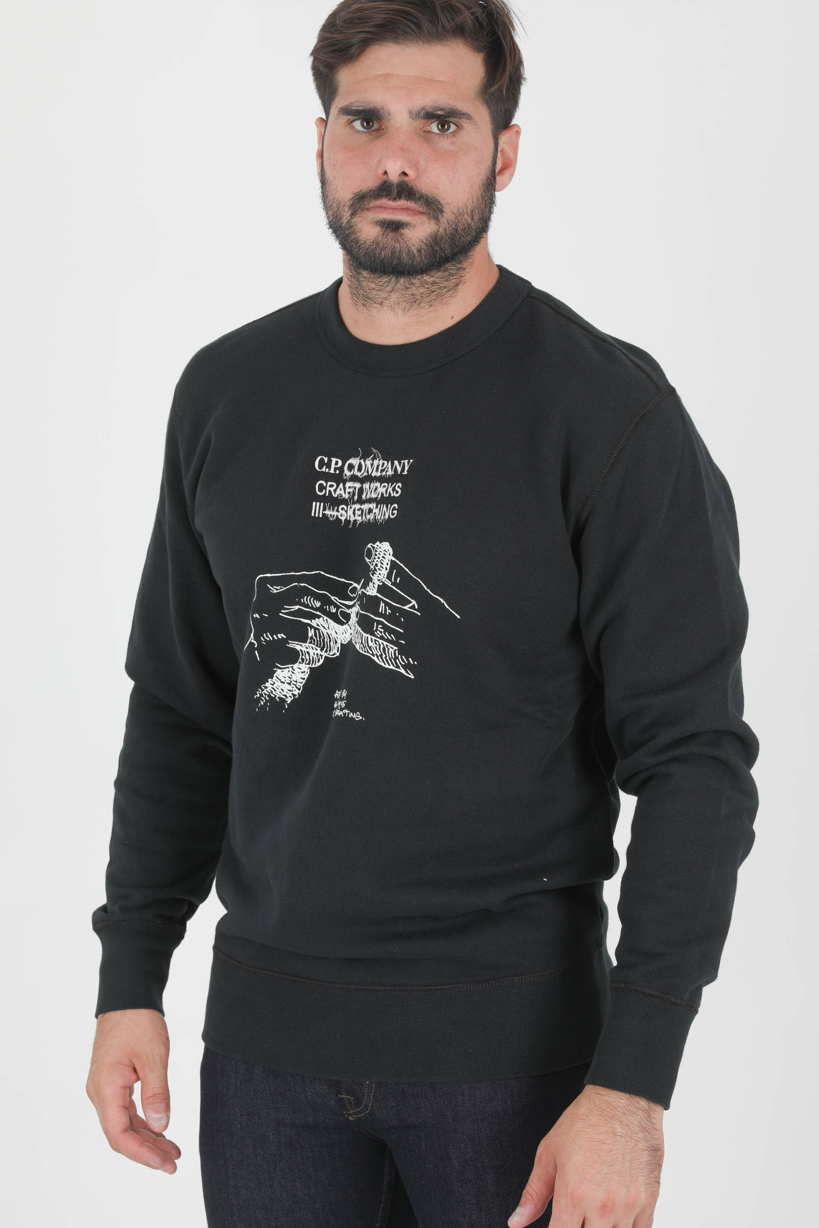 SWEAT C.P COMPANY NOIR CRAFT S355A-999