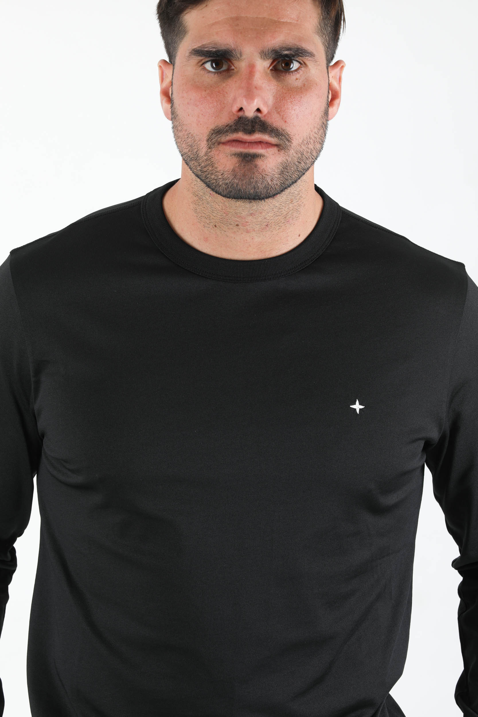 T-SHIRT MANCHES LONGUES STONE ISLAND NOIR 751520436-V0029