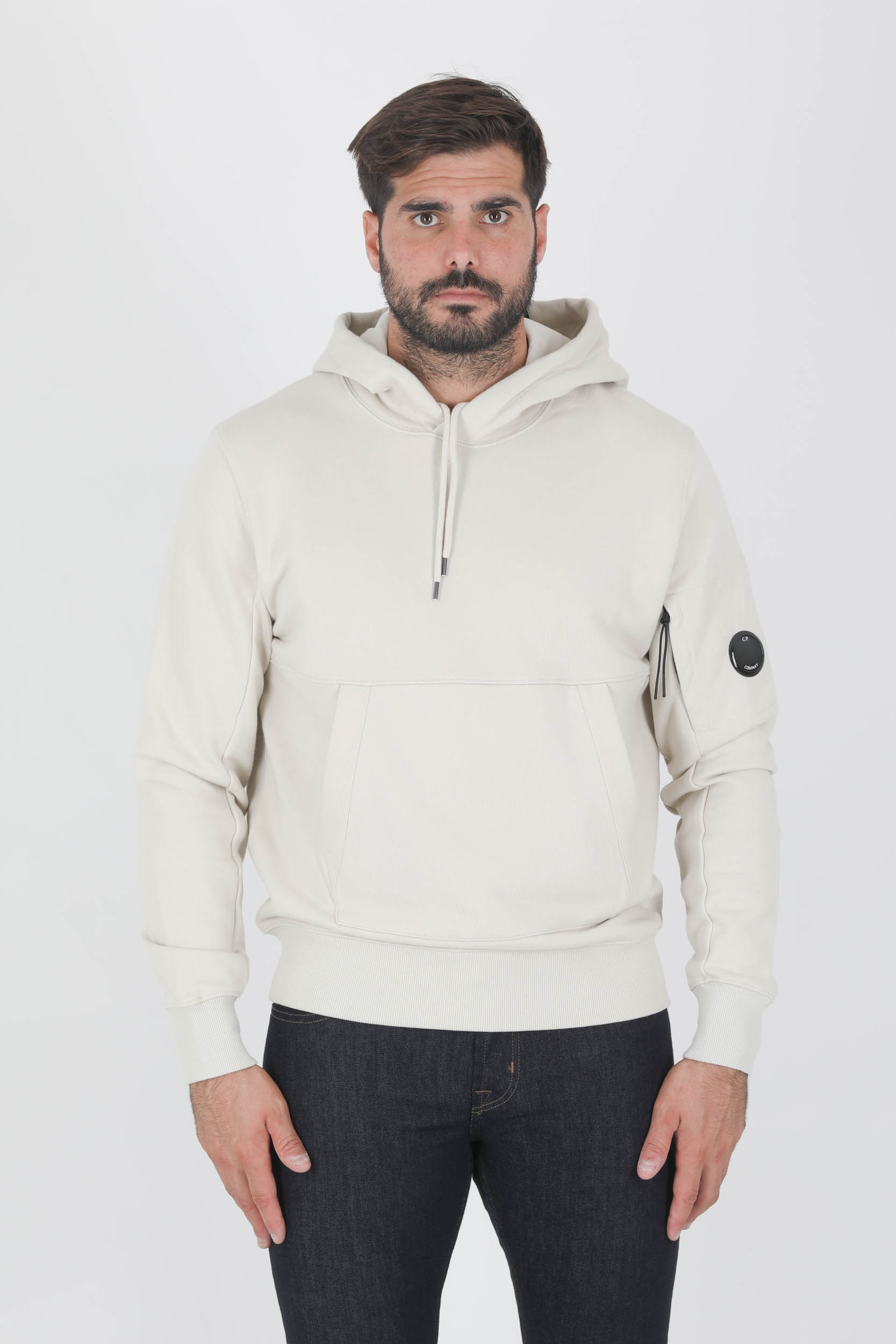 SWEAT A CAPUCHE C.P COMPANY BEIGE S056A-116