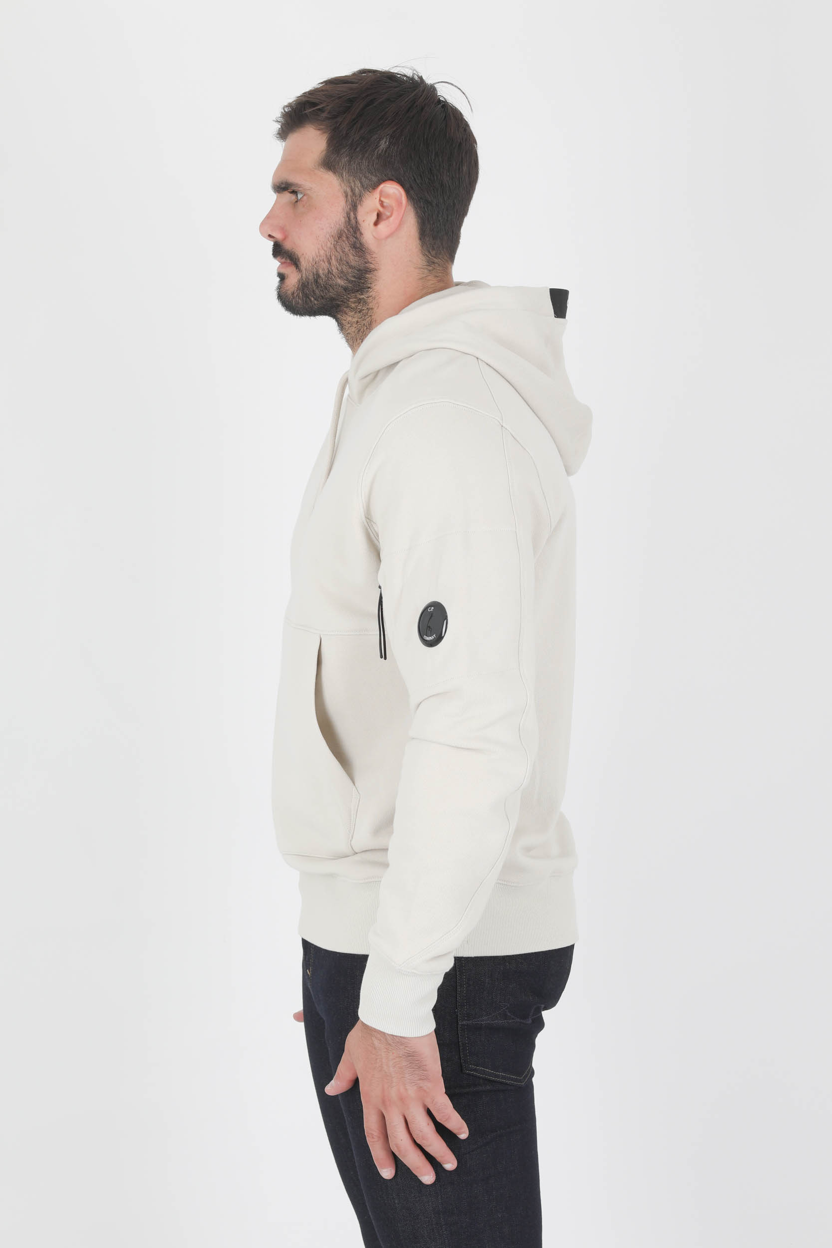 SWEAT A CAPUCHE C.P COMPANY BEIGE S056A-116