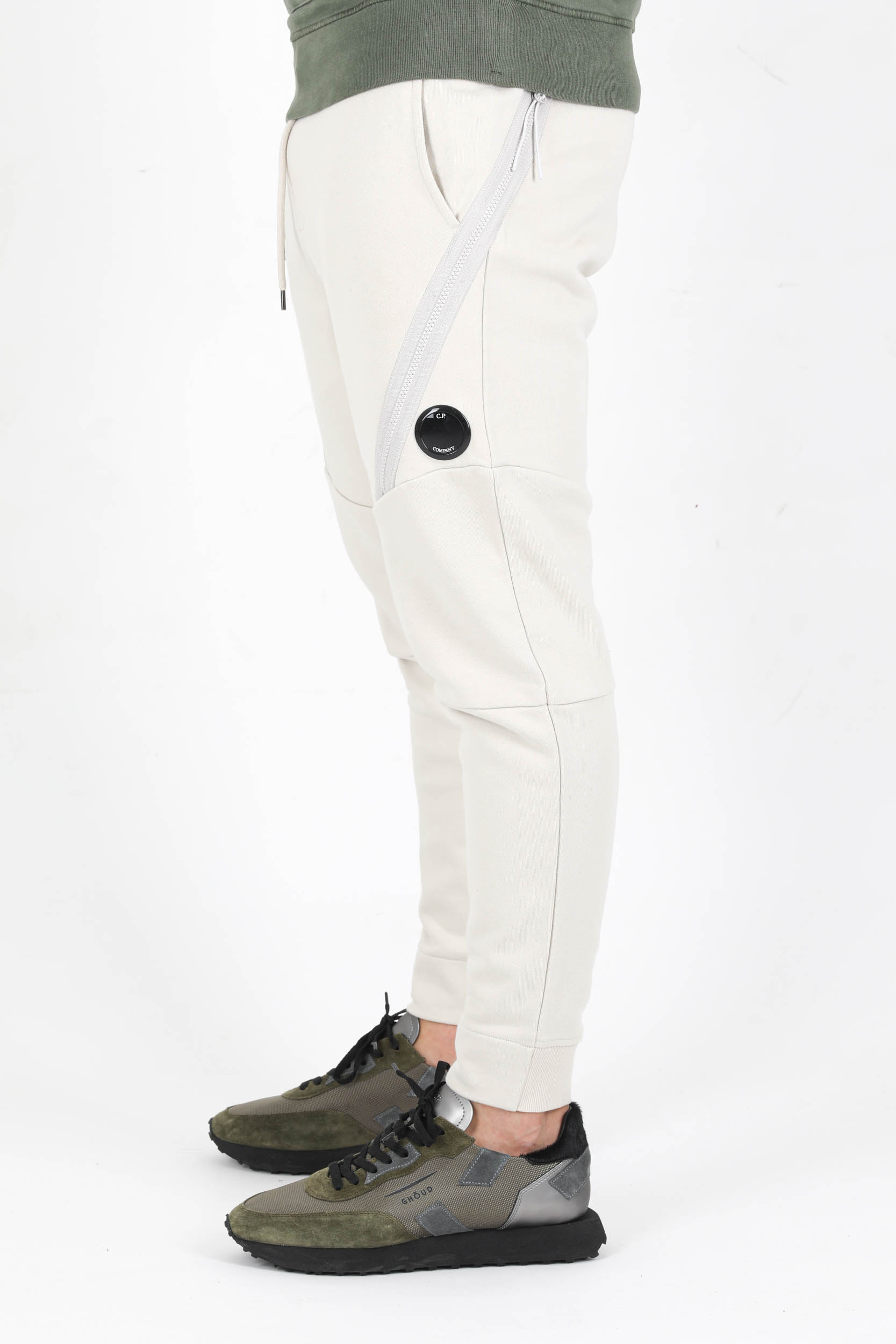 BAS DE JOGGING ZIPPE C.P COMPANY BEIGE P061A-116