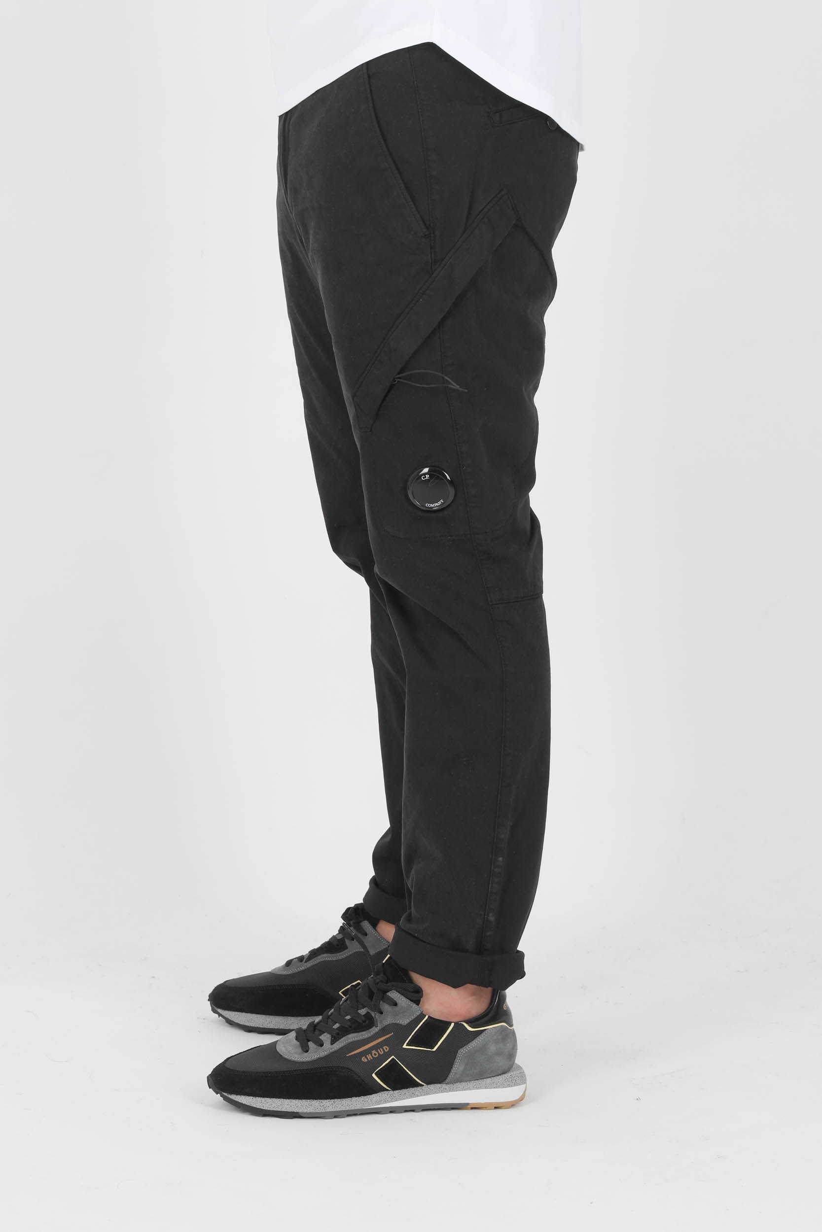 PANTALON CARGO NOIR CP COMPANY A189A-999