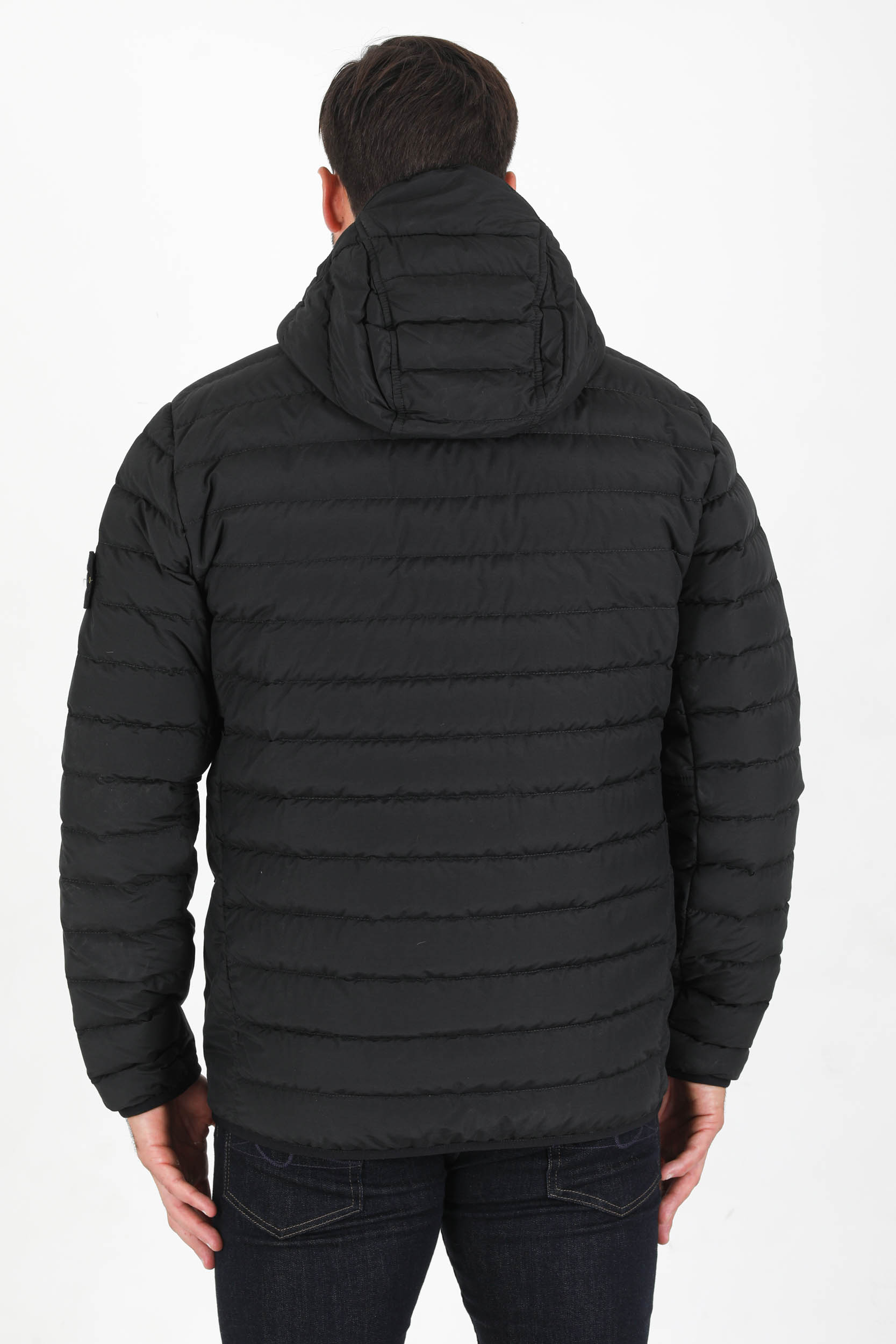 BLOUSON MATELASSE STONE ISLAND NOIR 751542725-V0029