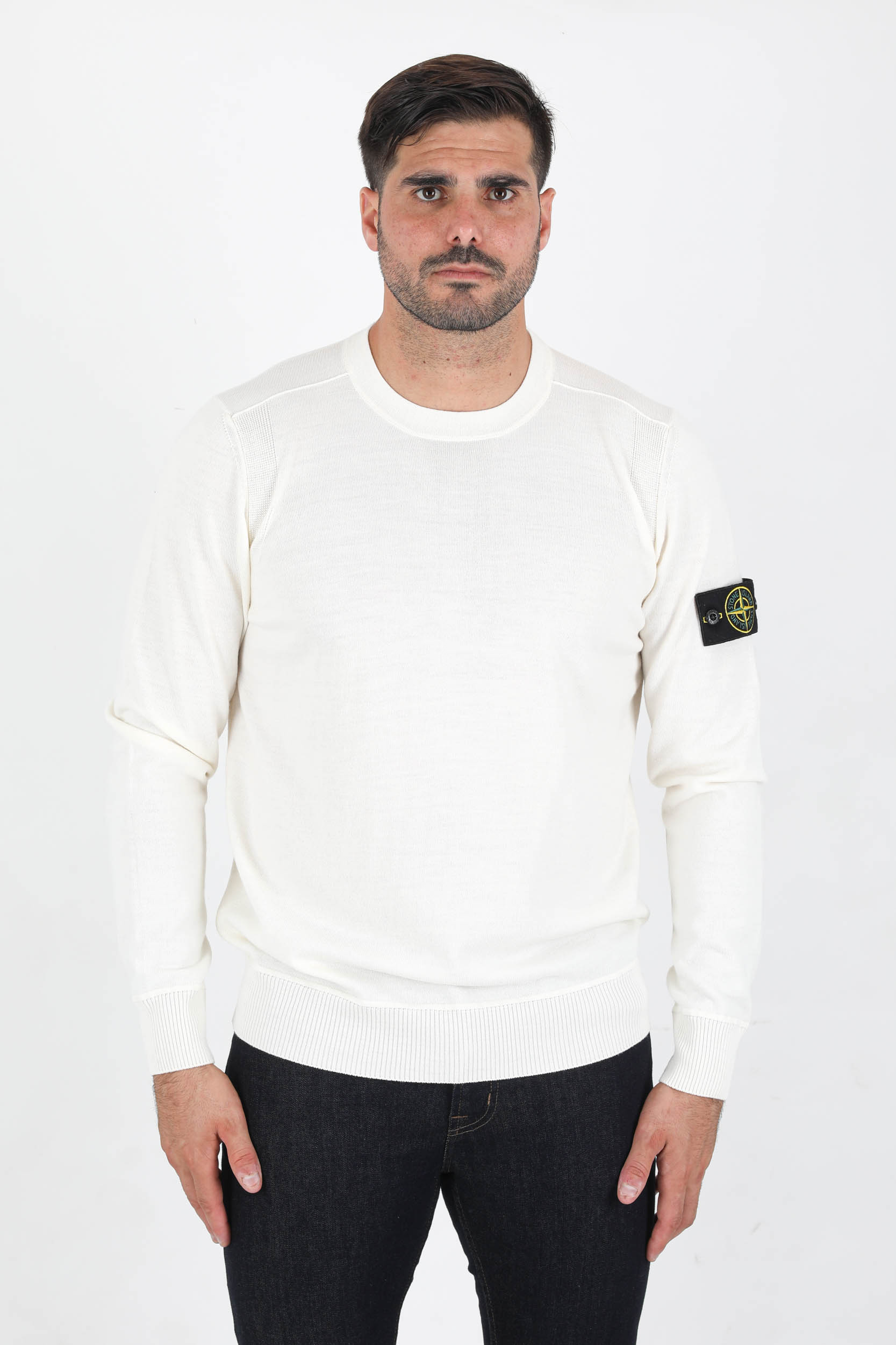 PULL ECRU STONE ISLAND 7515526C4-V0099