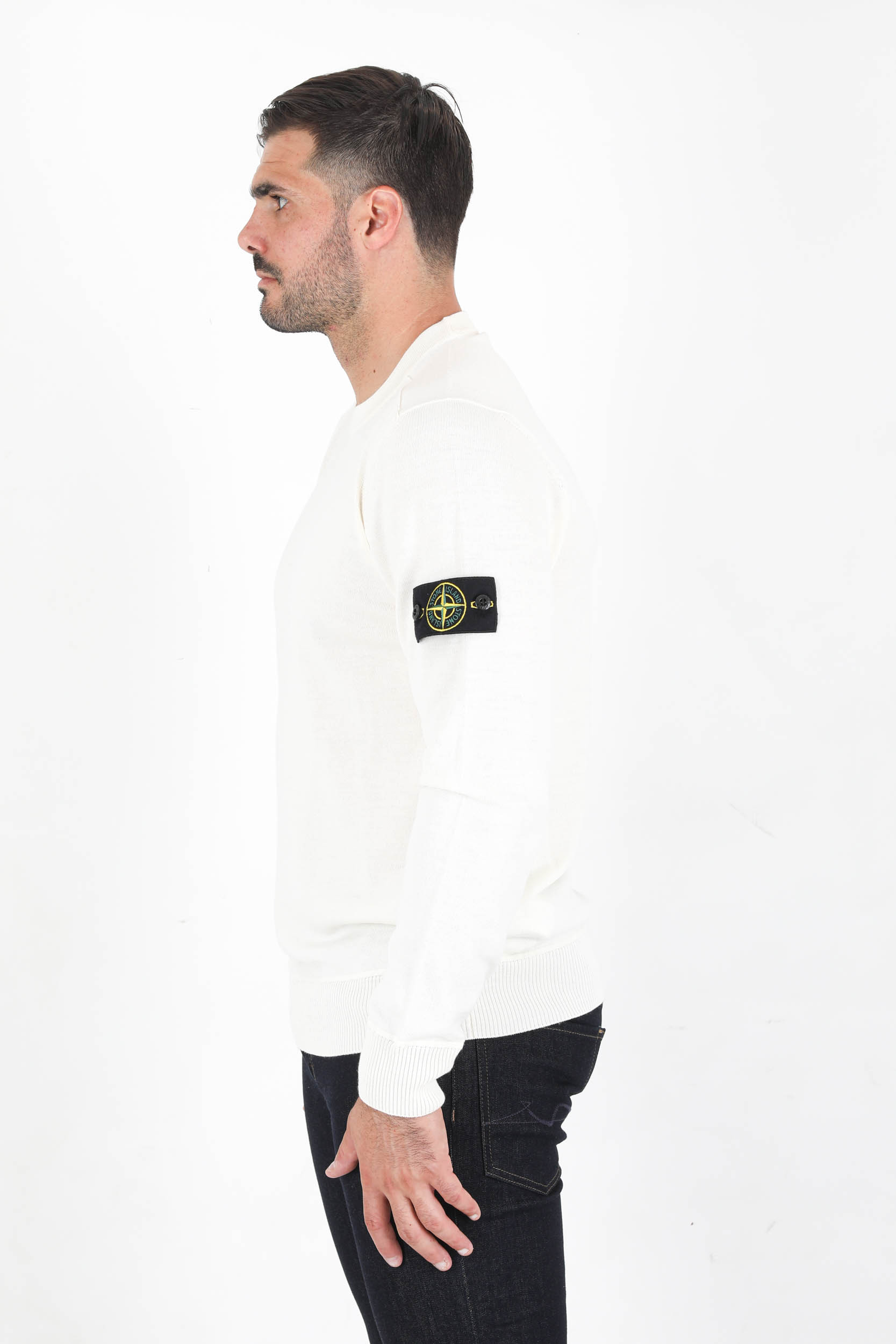 PULL ECRU STONE ISLAND 7515526C4-V0099