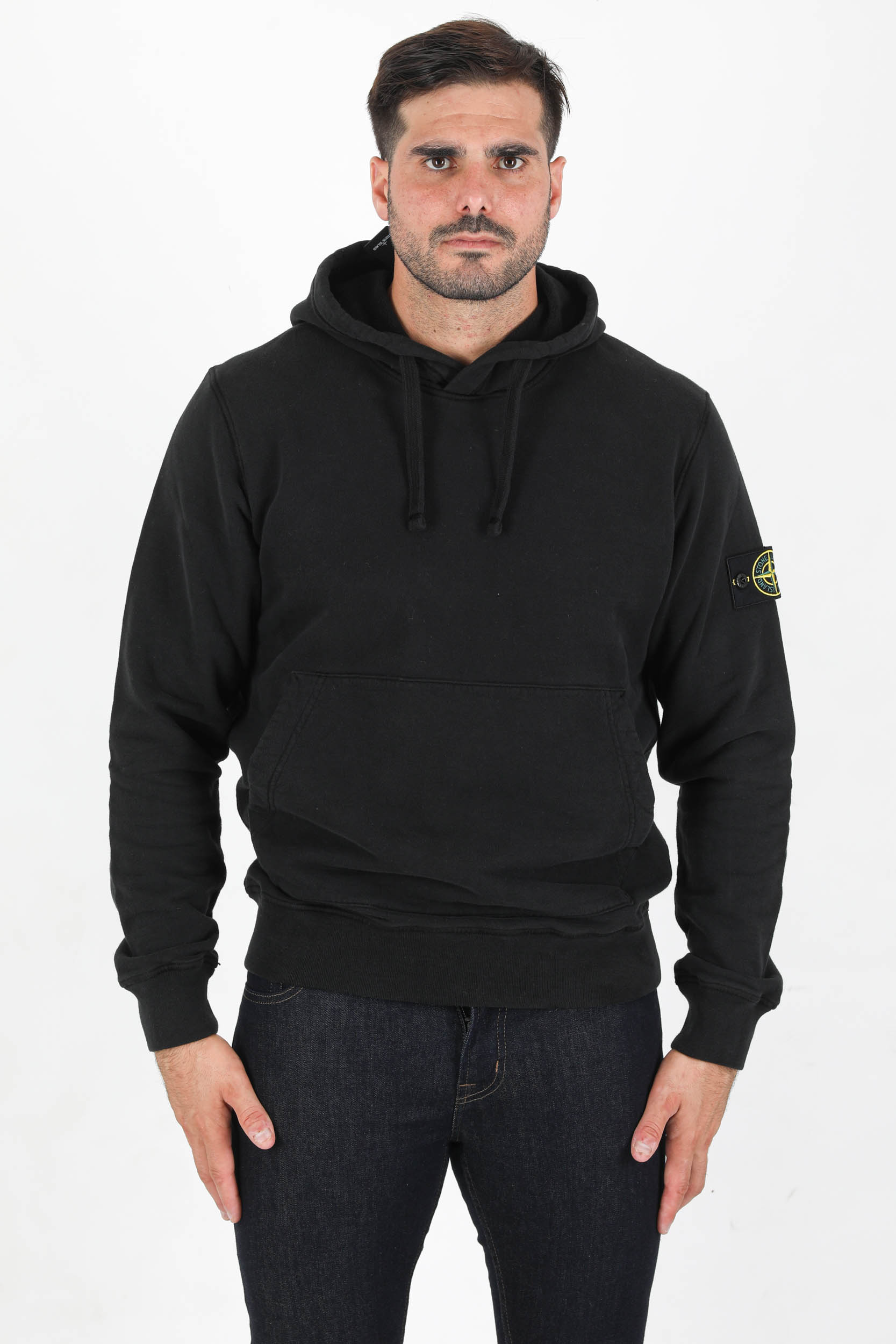 SWEAT NOIR STONE ISLAND 751564120-V0029