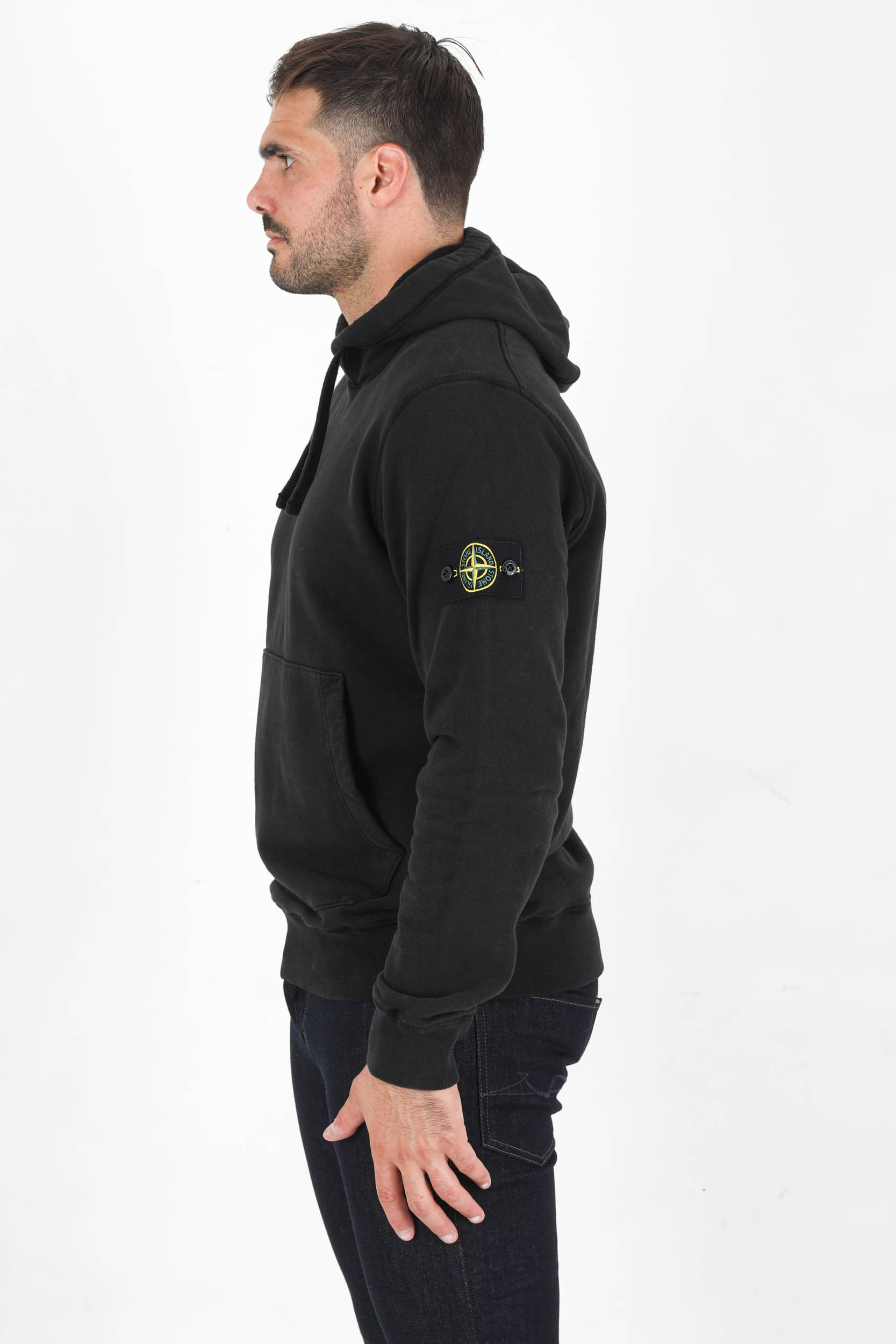 SWEAT NOIR STONE ISLAND 751564120-V0029