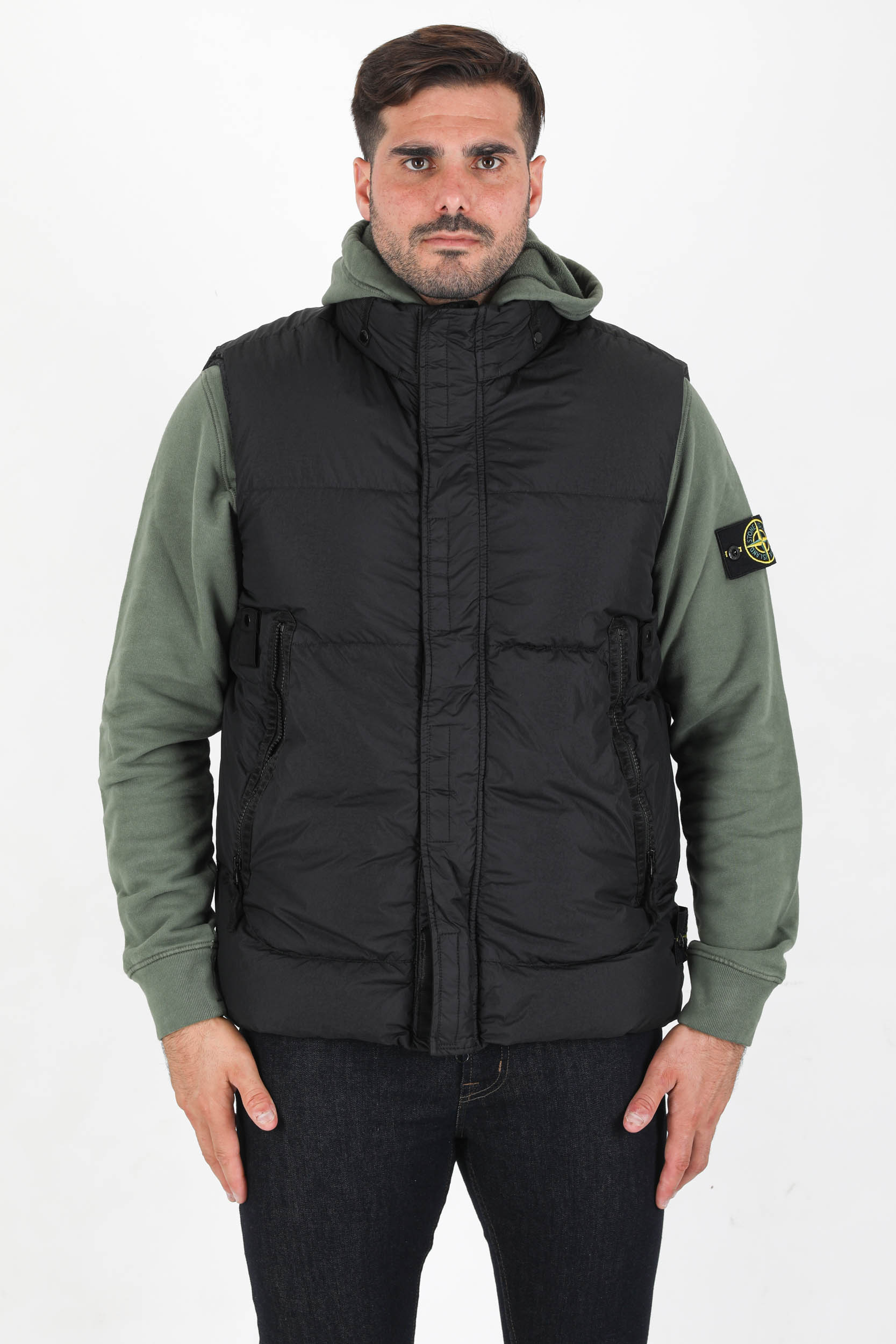 DOUDOUNE SANS MANCHES STONE ISLAND NOIR 7515G0123-V0029