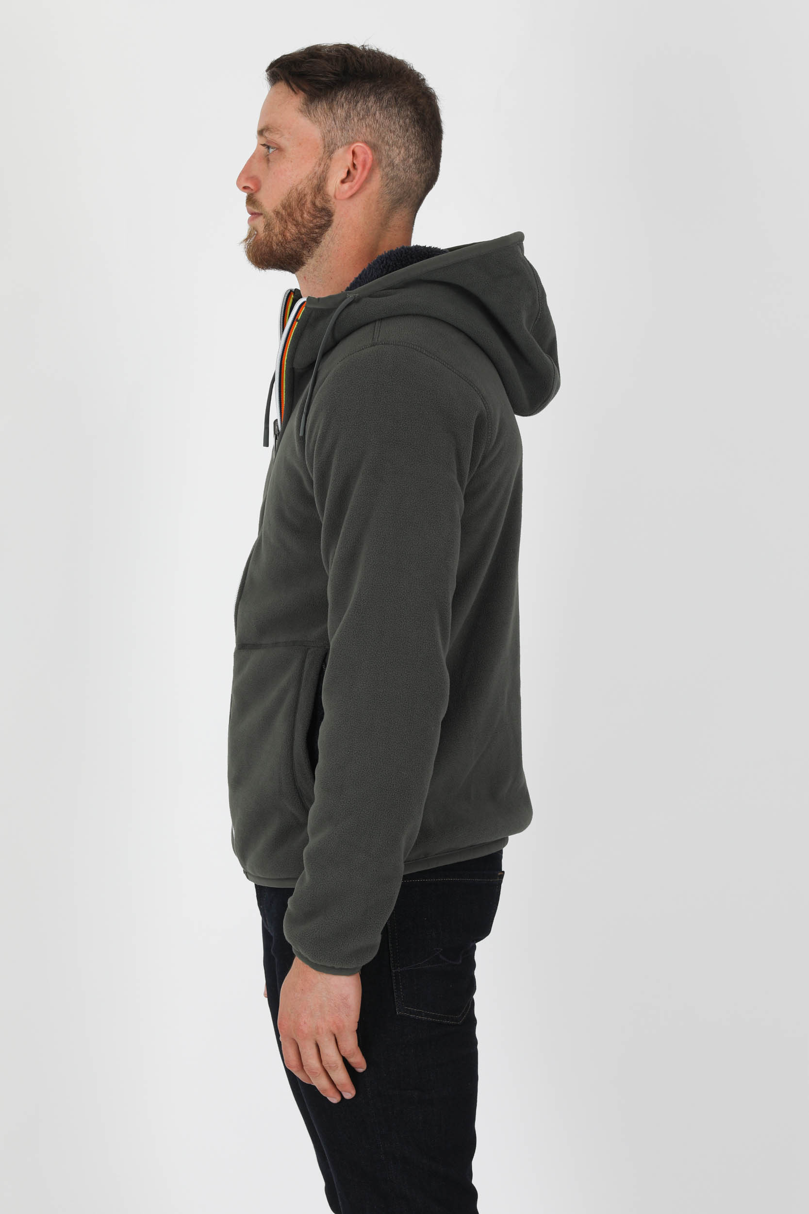 POLAIRE K-WAY KAKI REVERSIBLE K21112W-A3W