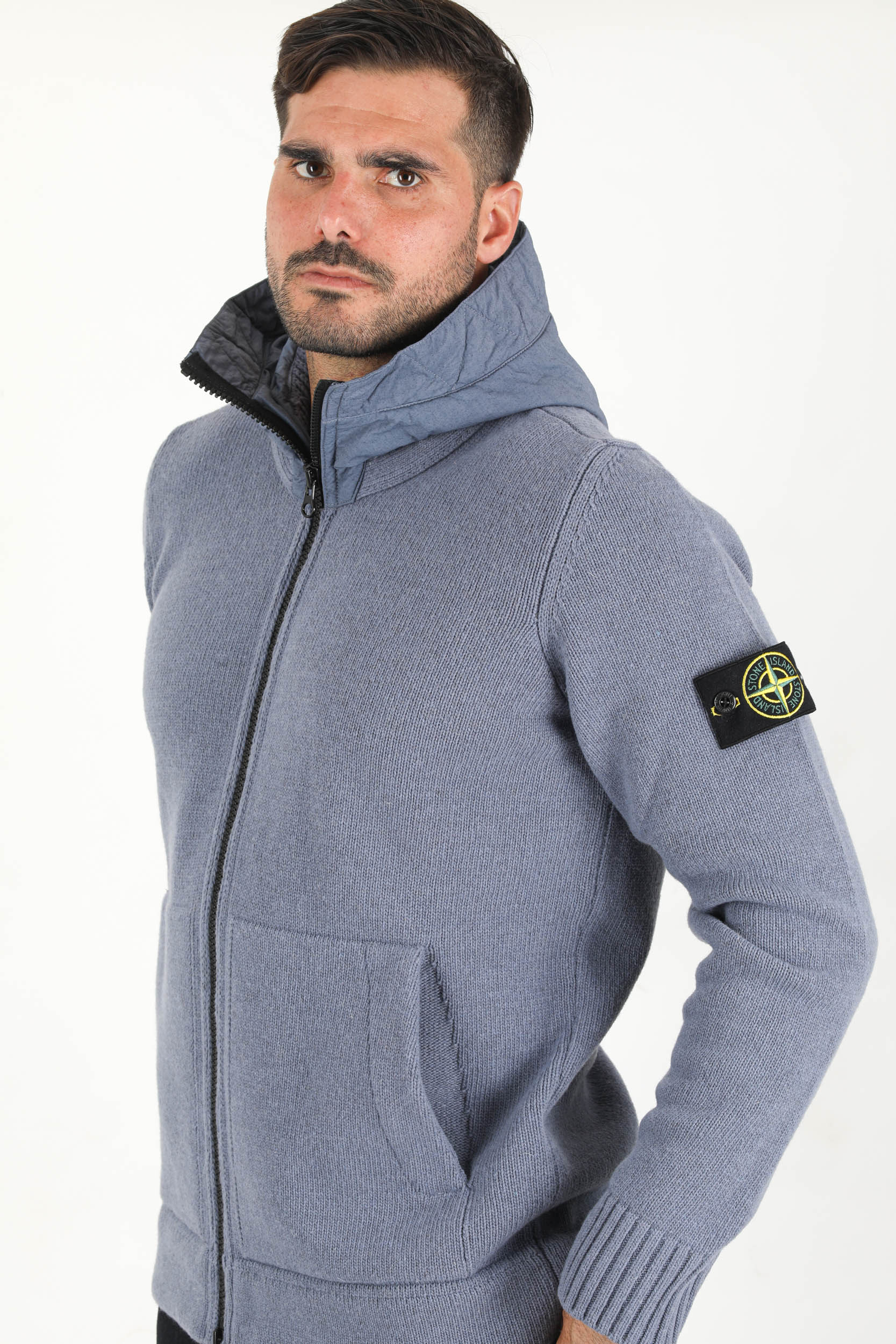 GILET BI MATIERE STONE ISLAND LAVANDE 7515531A3-V0046