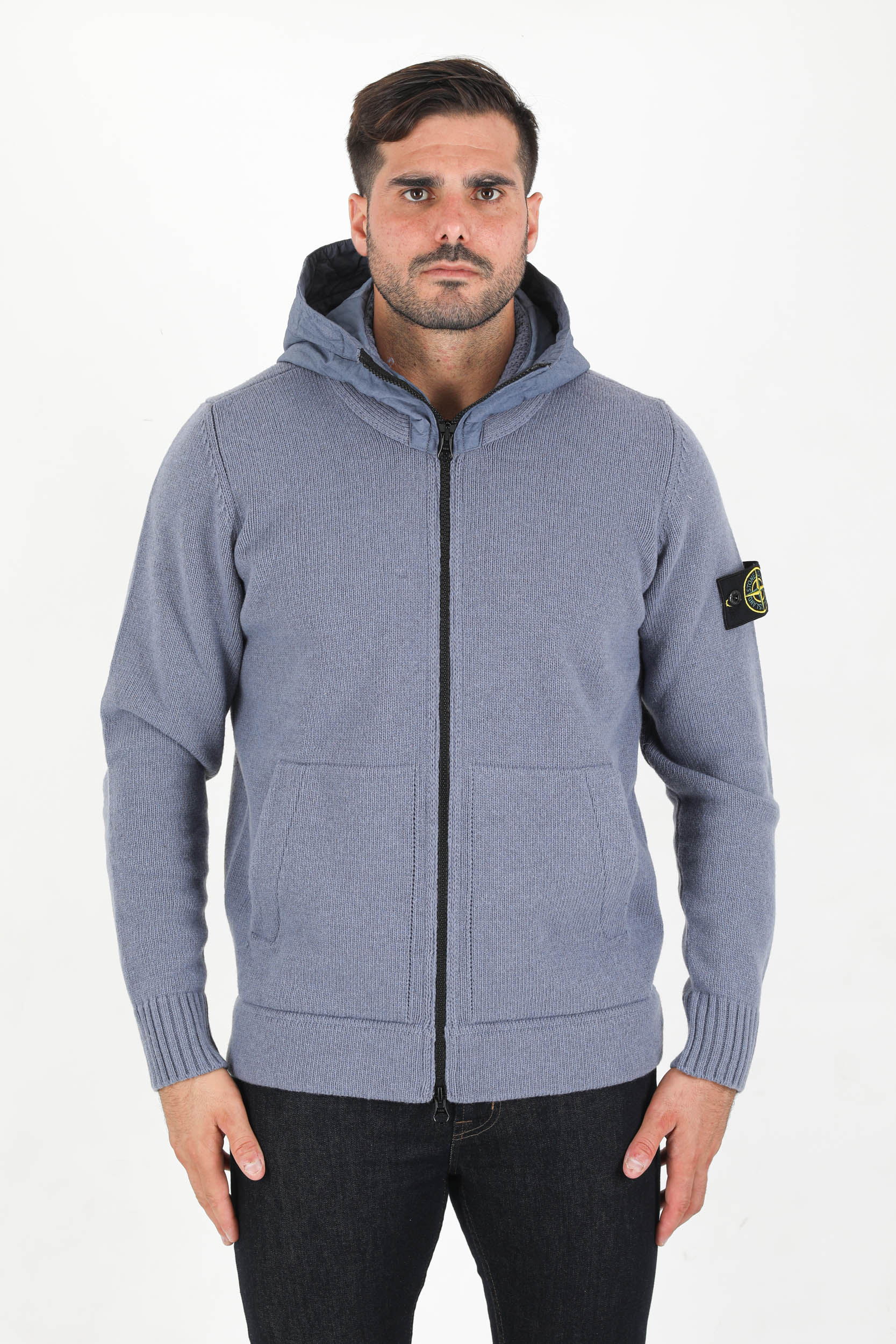 GILET BI MATIERE STONE ISLAND LAVANDE 7515531A3-V0046