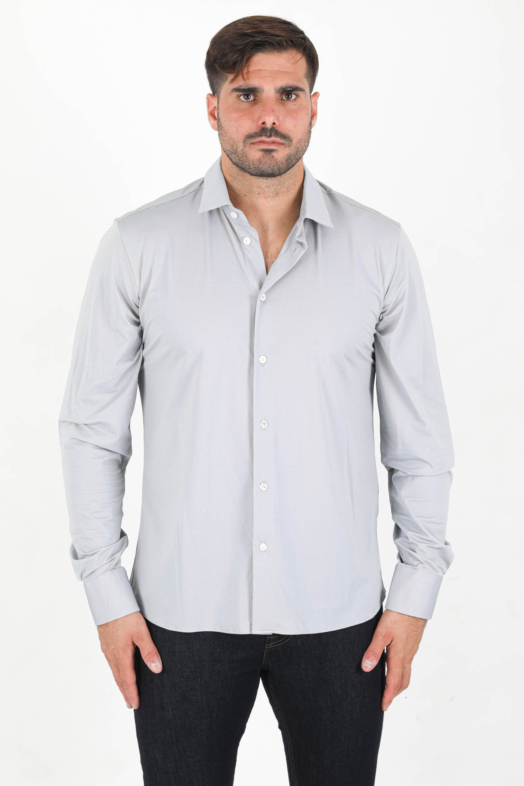 CHEMISE RRD GRIS CLAIR W21258-V33