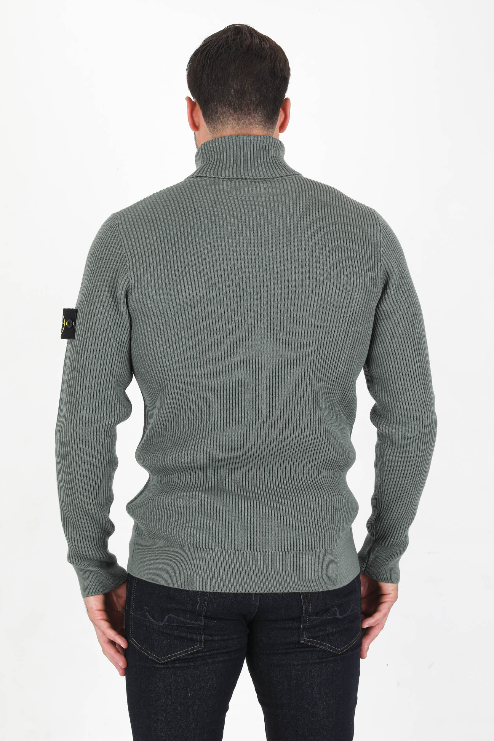 PULL COL ROULE KAKI STONE ISLAND 7515525C2-V0055