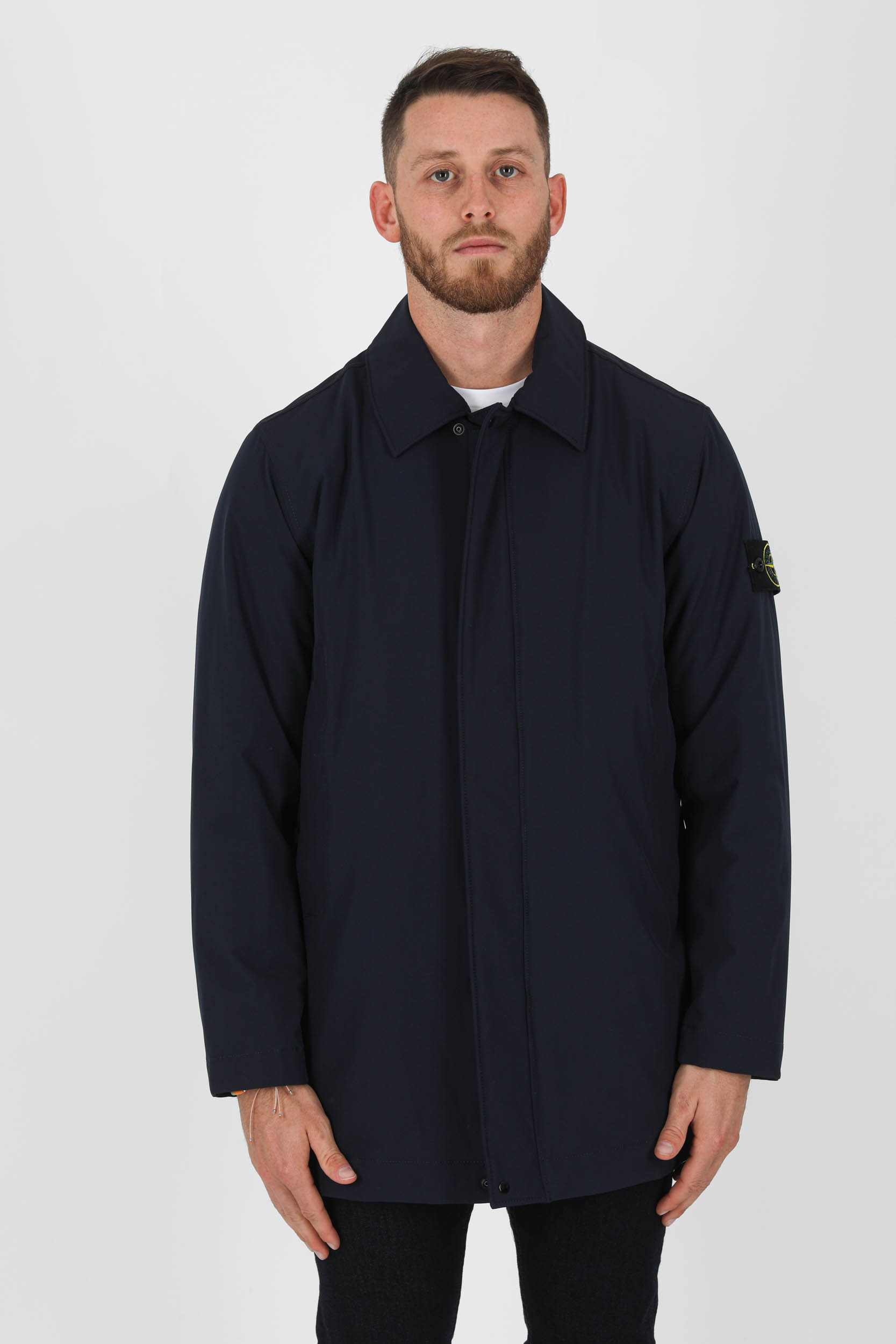 MANTEAU MARINE NYLON MAT STONE ISLAND 751541327-V0020
