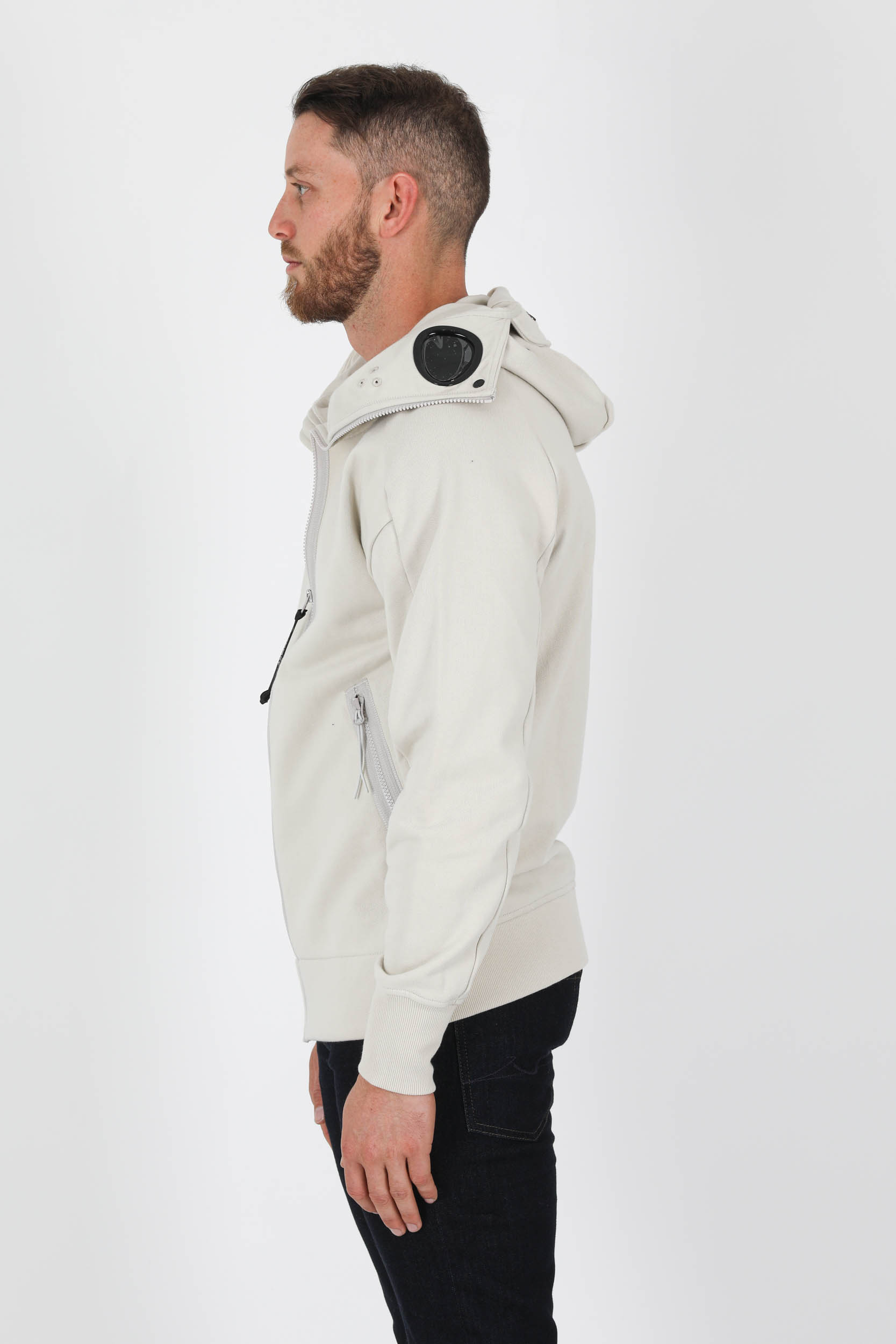 SWEAT ZIPPE LUNETTES BEIGE S166A-116