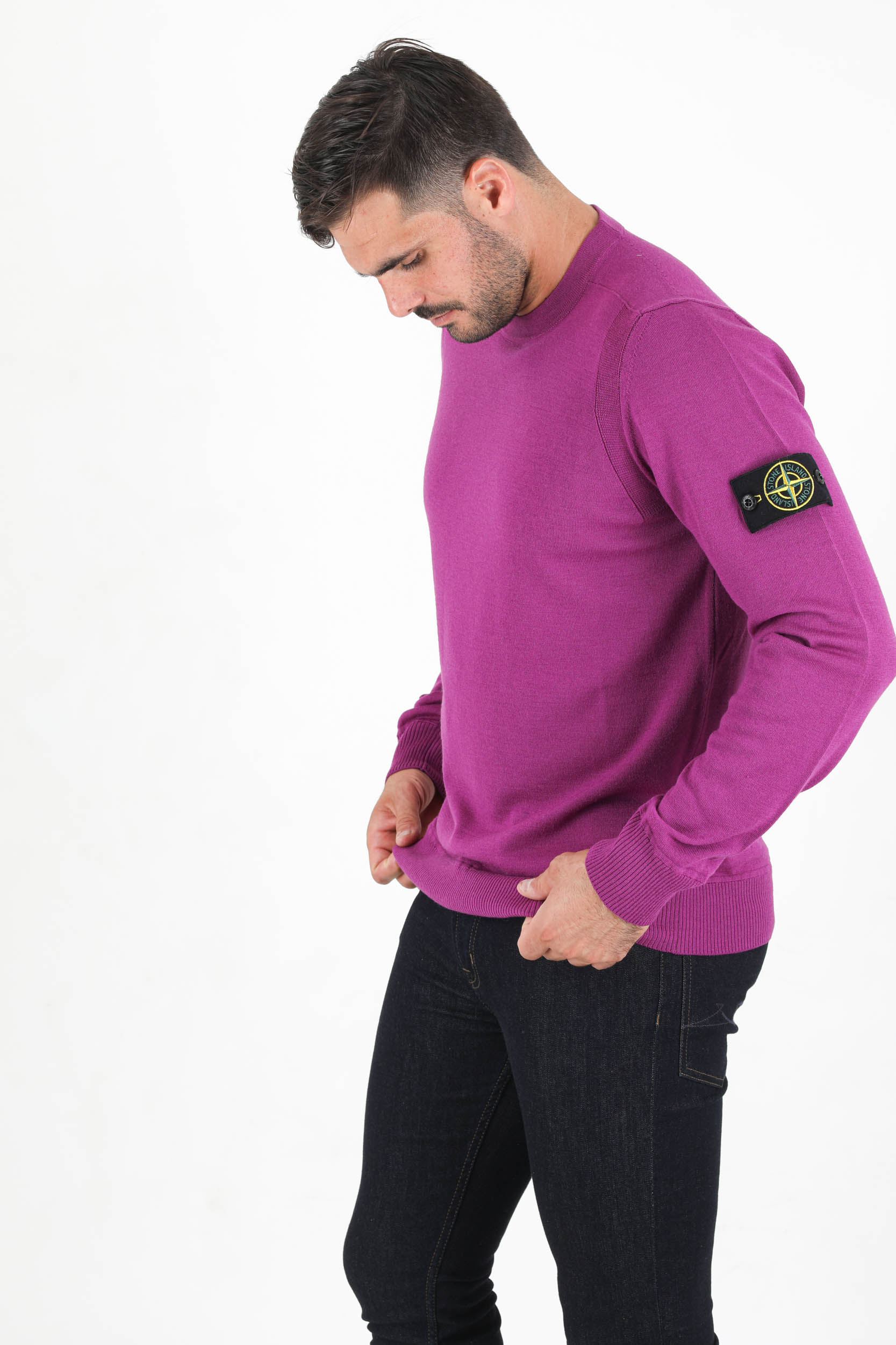 PULL MAGENTA MERINOS STONE ISLAND 7515526C4-V0045
