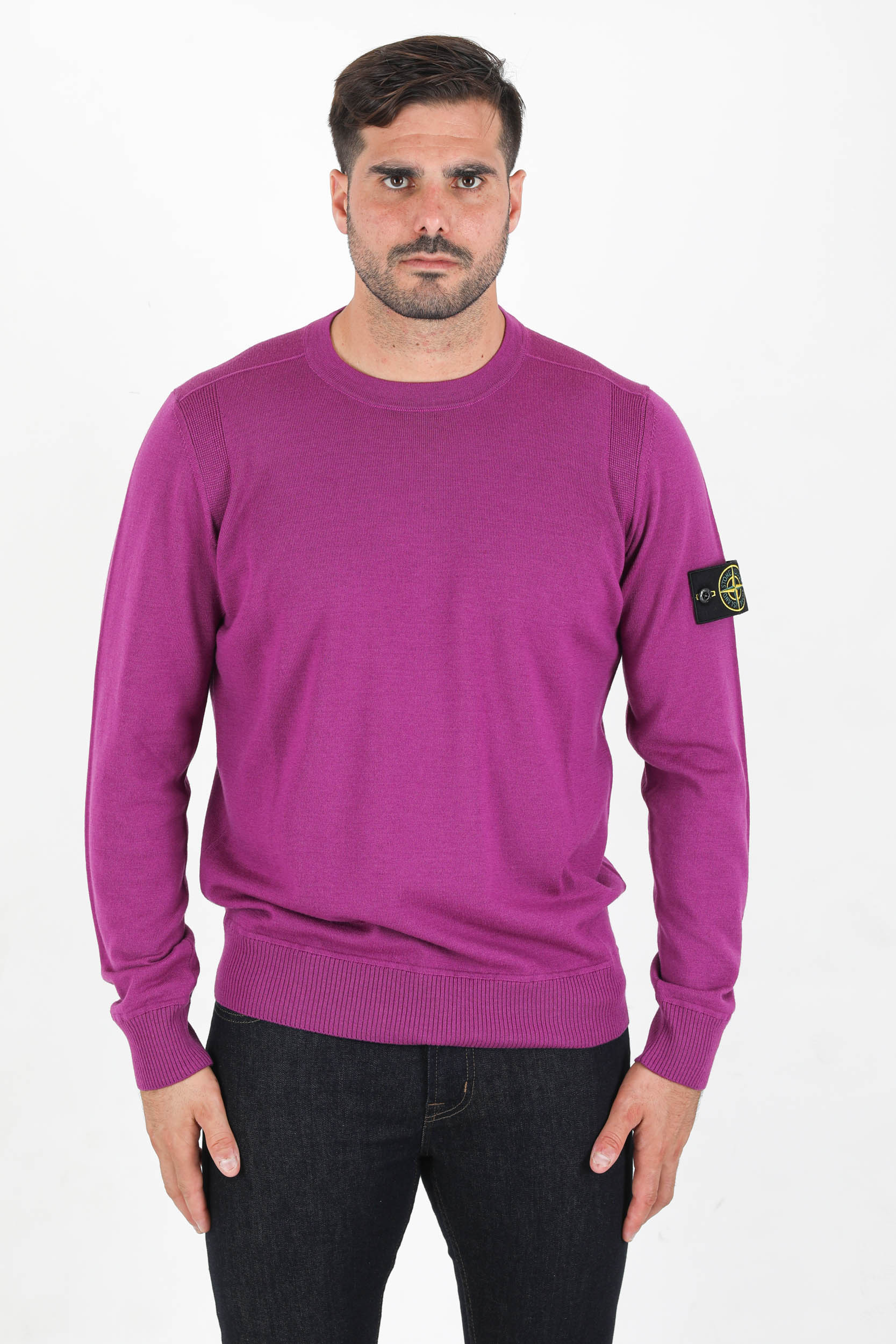 PULL MAGENTA MERINOS STONE ISLAND 7515526C4-V0045