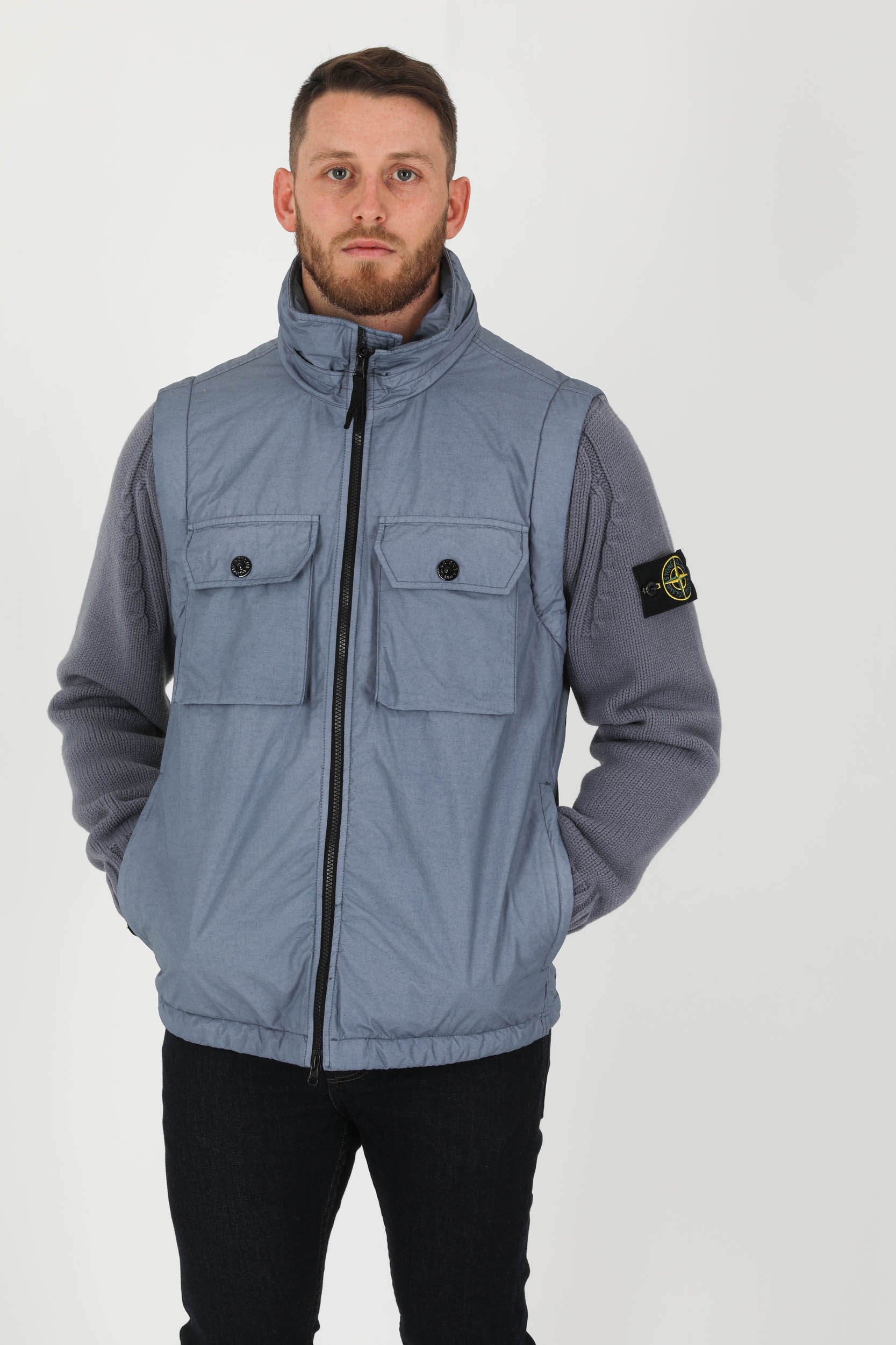 BLOUSON BI MATIERE STONE ISLAND LAVANDE 751543812-V0046