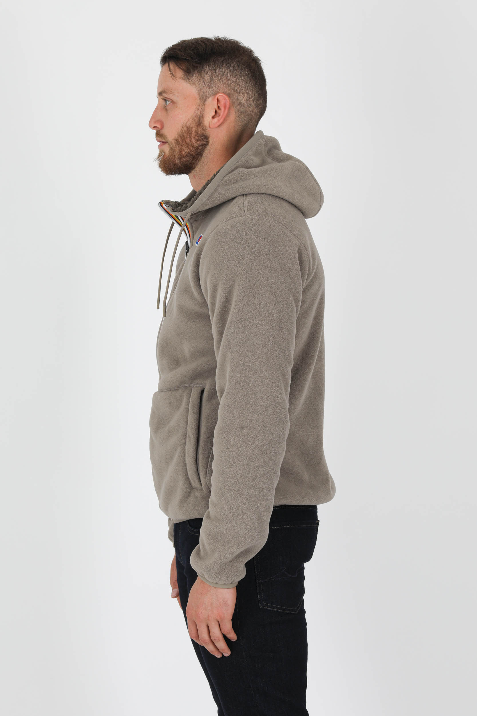 POLAIRE K-WAY BEIGE REVERSIBLE K21112W-A5G