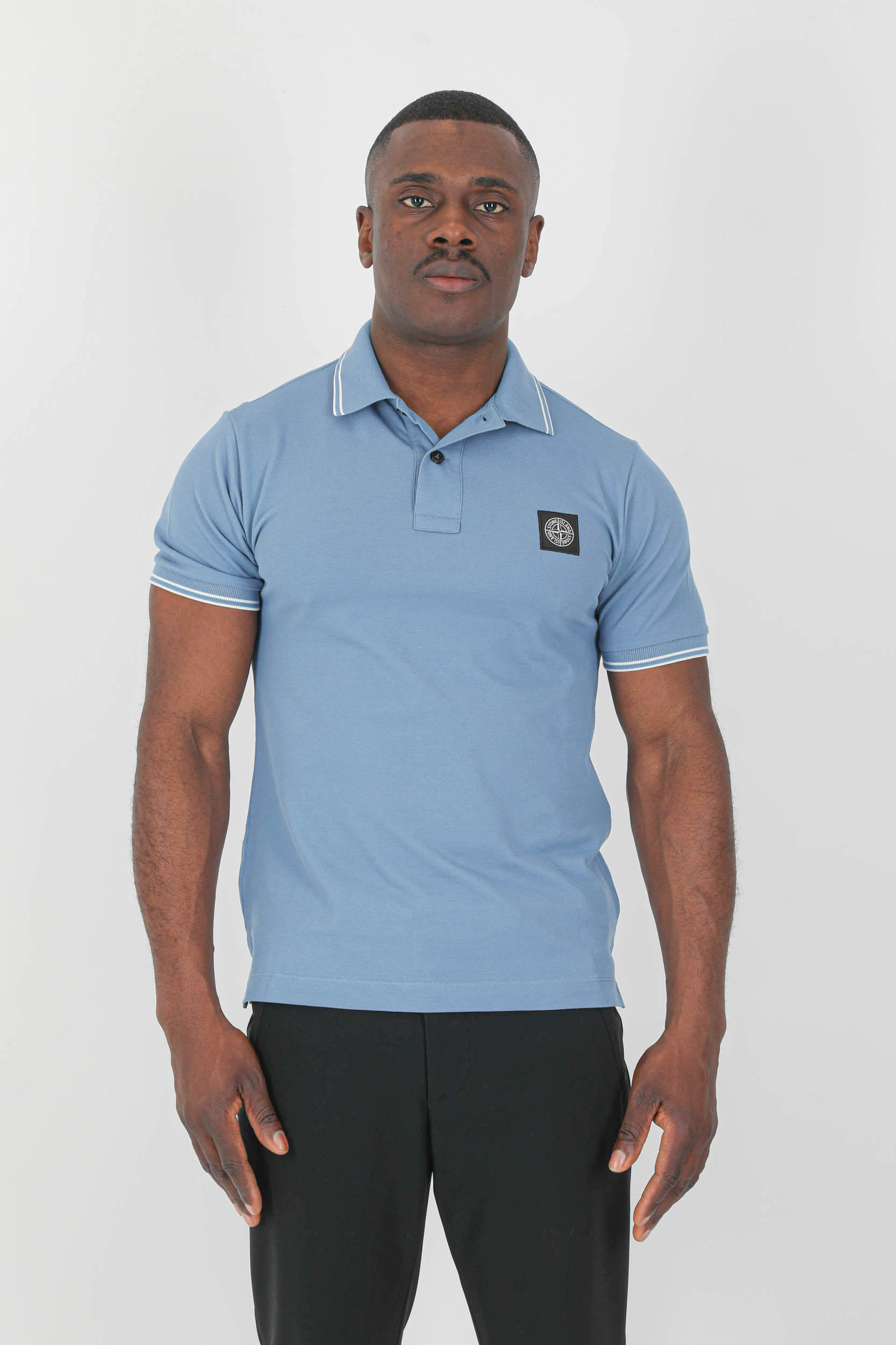 POLO STONE ISLAND BLEU 761522S18-V0046