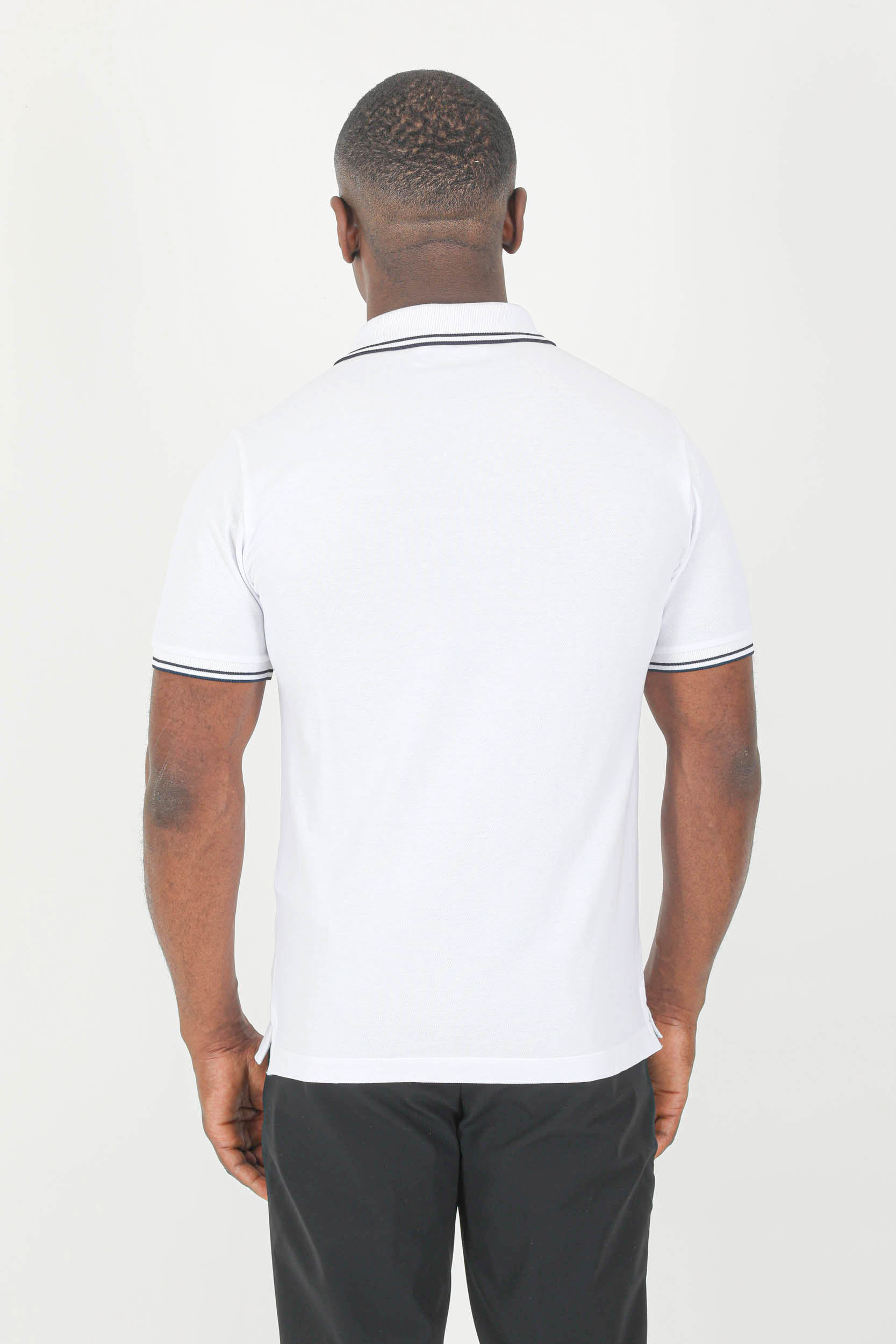 POLO STONE ISLAND BLANC 761522S18-V1001