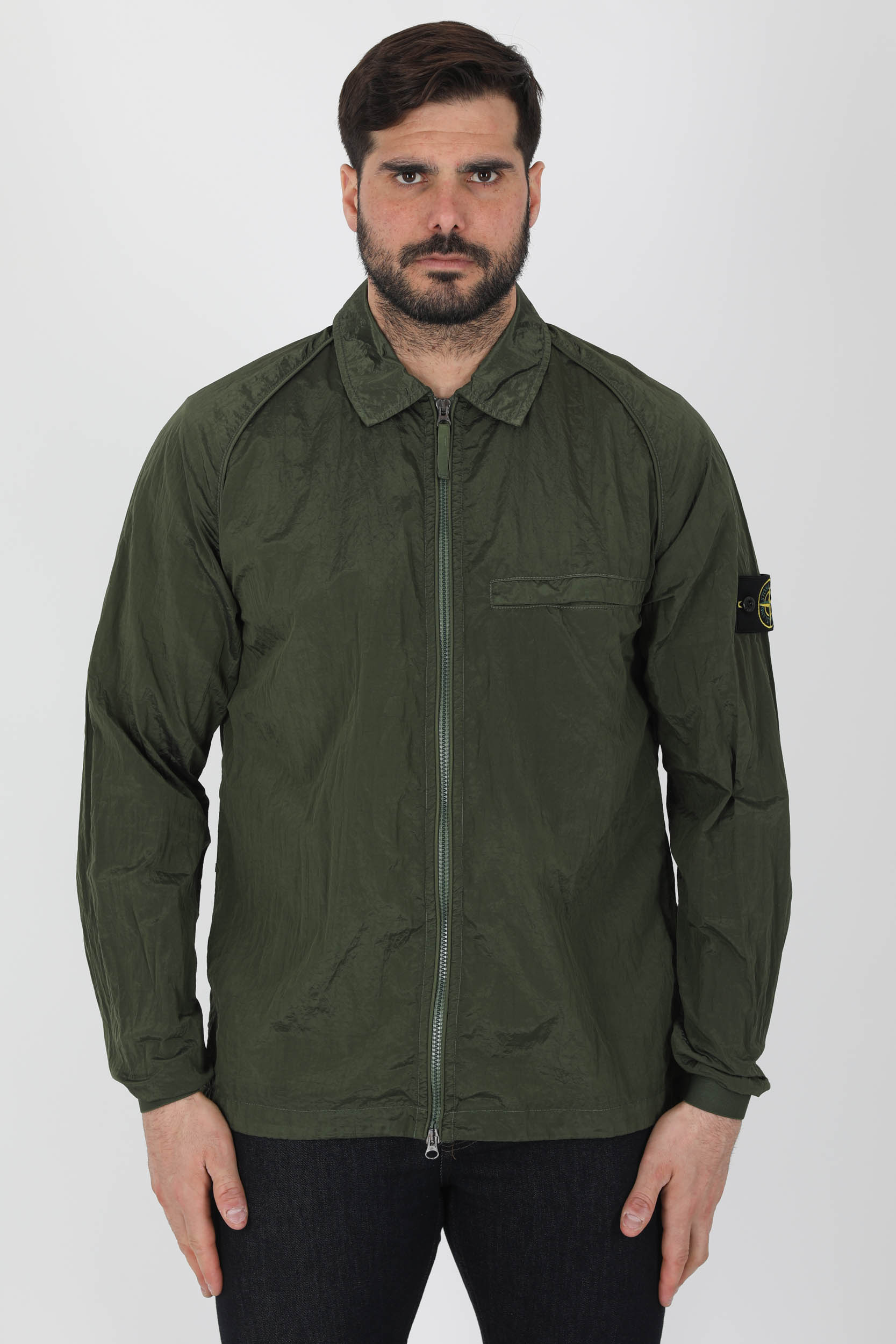 SURCHEMISE STONE ISLAND KAKI 761512321-V0058