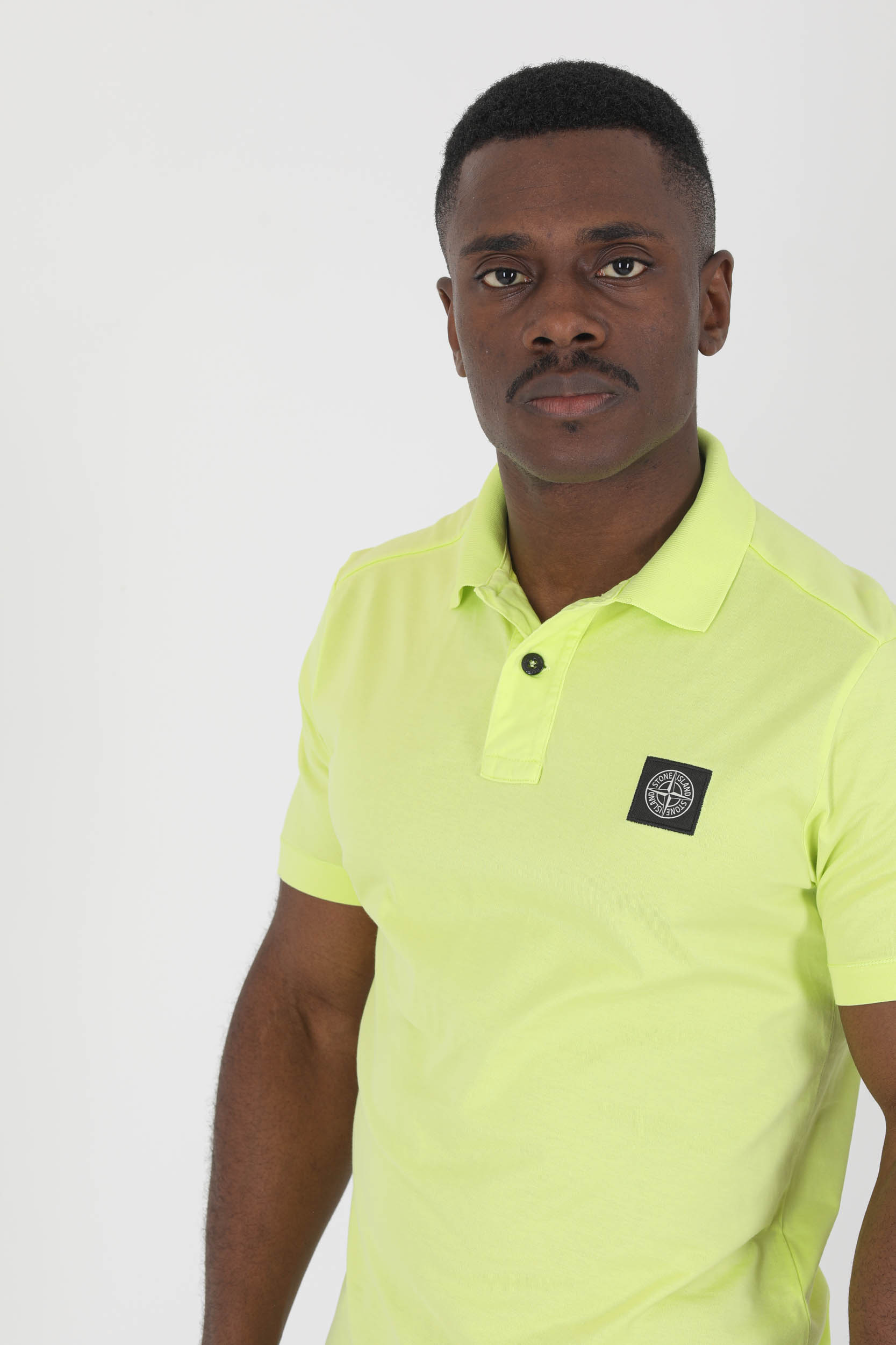 POLO STONE ISLAND JAUNE JERSEY 761522613-V0031