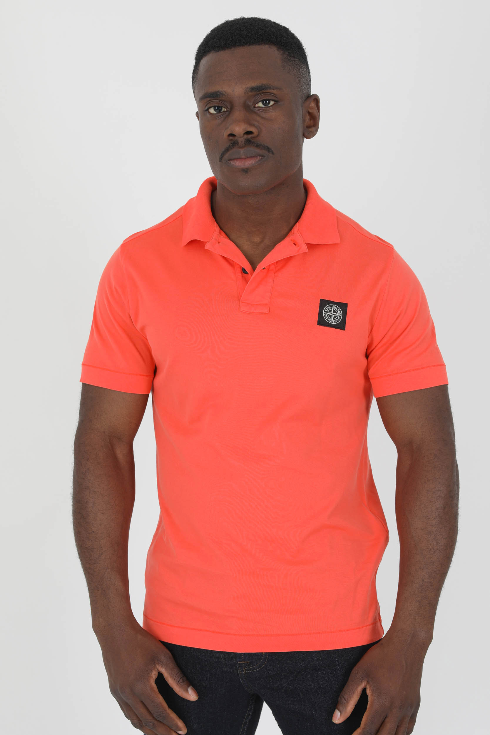 POLO STONE ISLAND ORANGE JERSEY 761522613-V0032