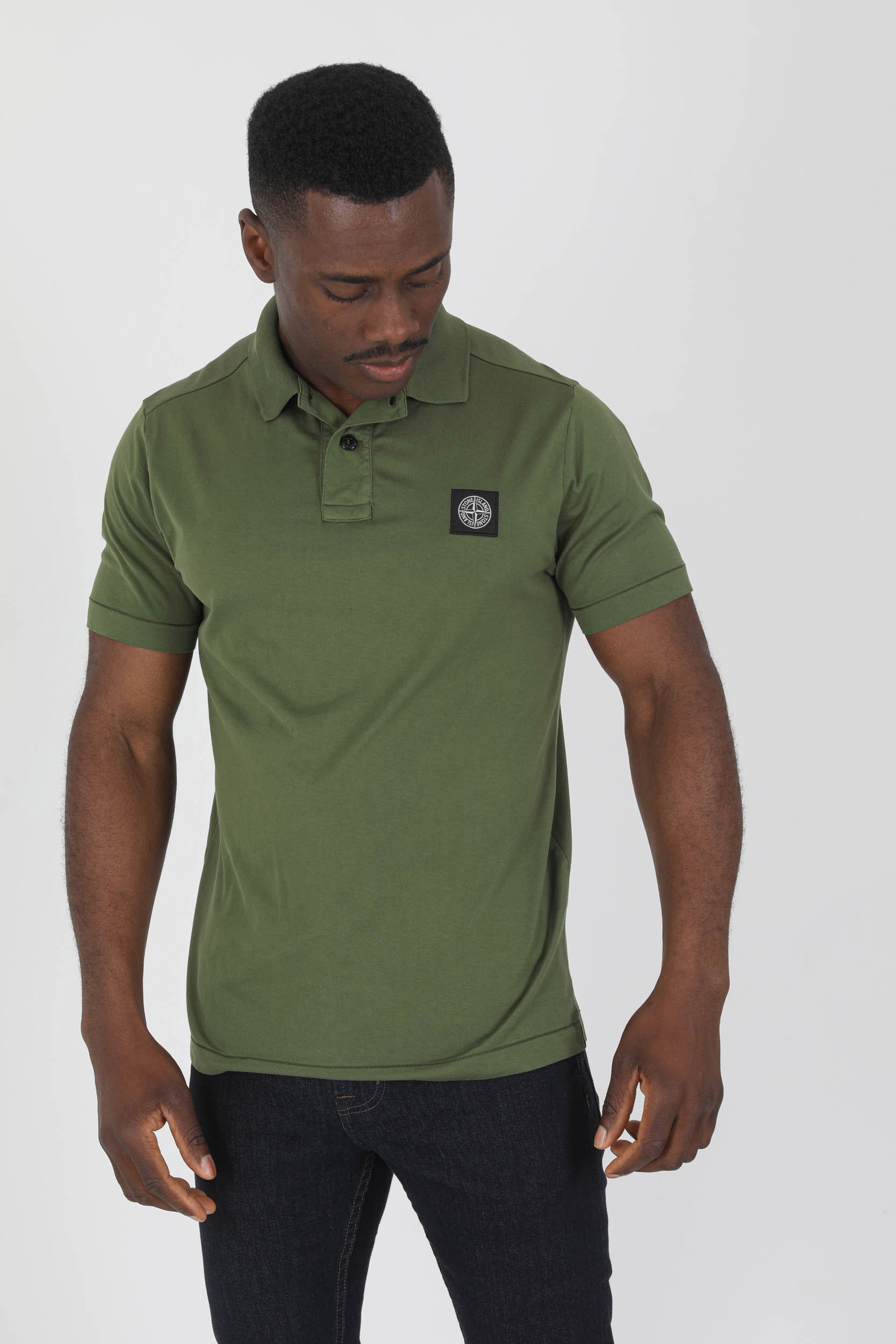 POLO STONE ISLAND KAKI JERSEY 761522613-V0058