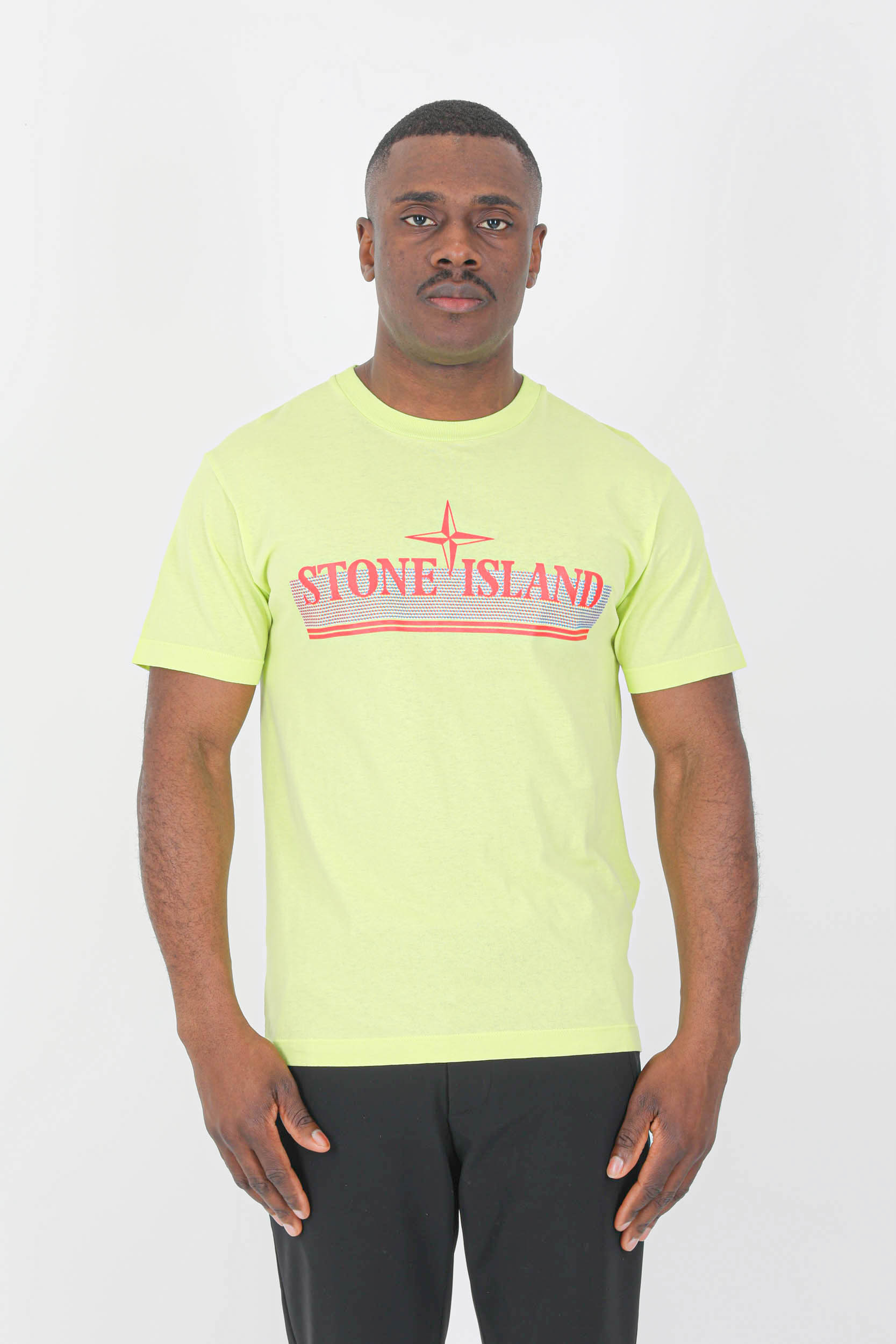 TEE-SHIRT STONE ISLAND JAUNE 76152NS92-V0031