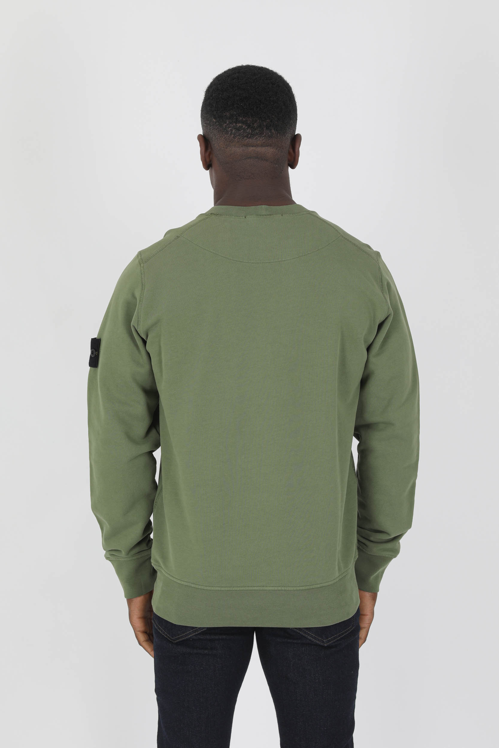 SWEAT STONE ISLAND KAKI 761563051-V0058